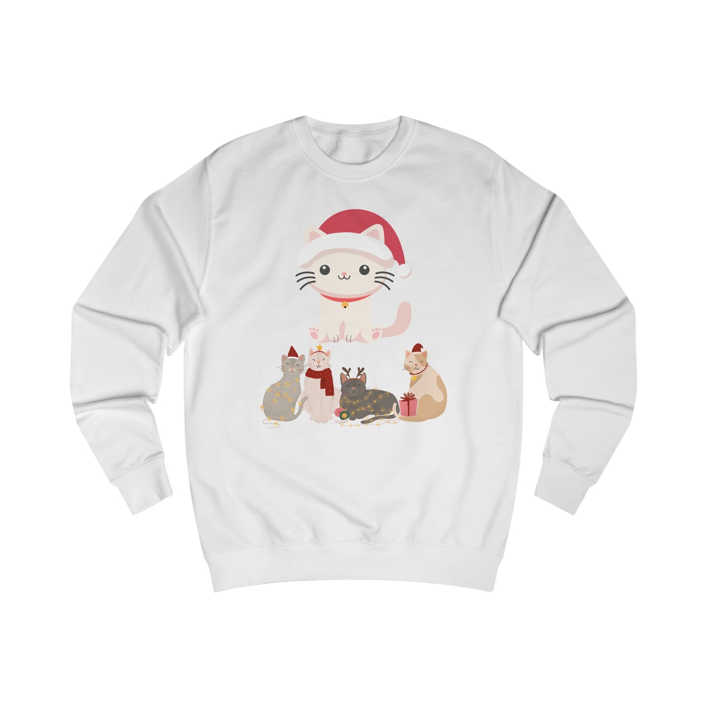 Kitten Christmas Sweatshirt for Christmas gifts for Women Sweatshirts shirts for Winter gift for Her Cute Cat Sweatshirt for Cat Lady gifts