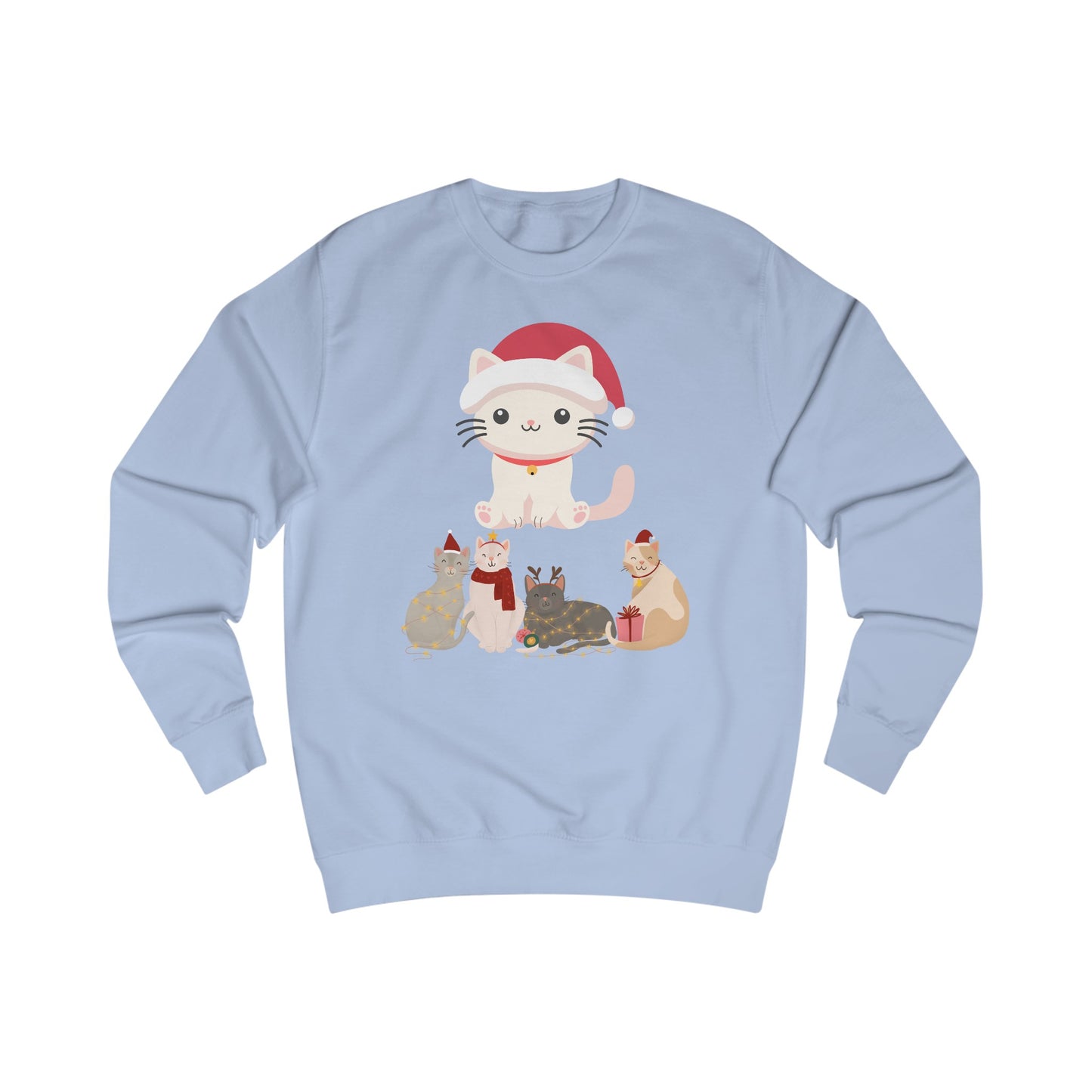 Kitten Christmas Sweatshirt for Christmas gifts for Women Sweatshirts shirts for Winter gift for Her Cute Cat Sweatshirt for Cat Lady gifts