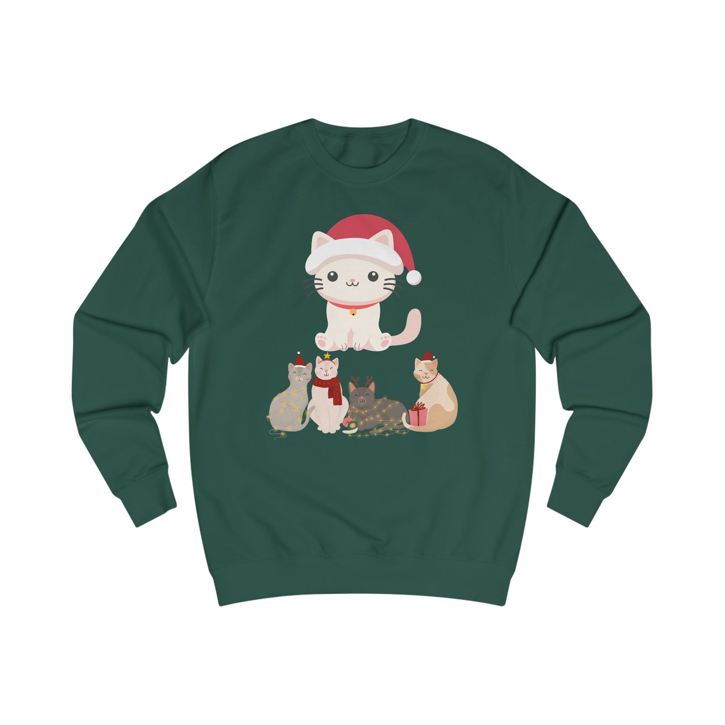 Kitten Christmas Sweatshirt for Christmas gifts for Women Sweatshirts shirts for Winter gift for Her Cute Cat Sweatshirt for Cat Lady gifts