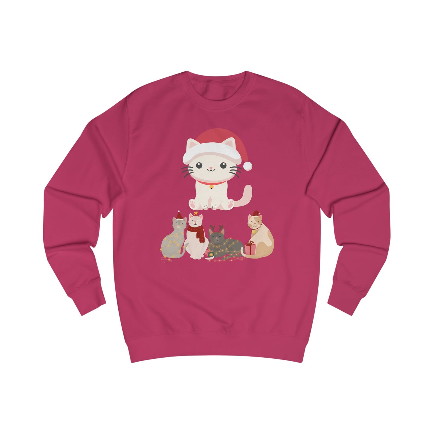 Kitten Christmas Sweatshirt for Christmas gifts for Women Sweatshirts shirts for Winter gift for Her Cute Cat Sweatshirt for Cat Lady gifts