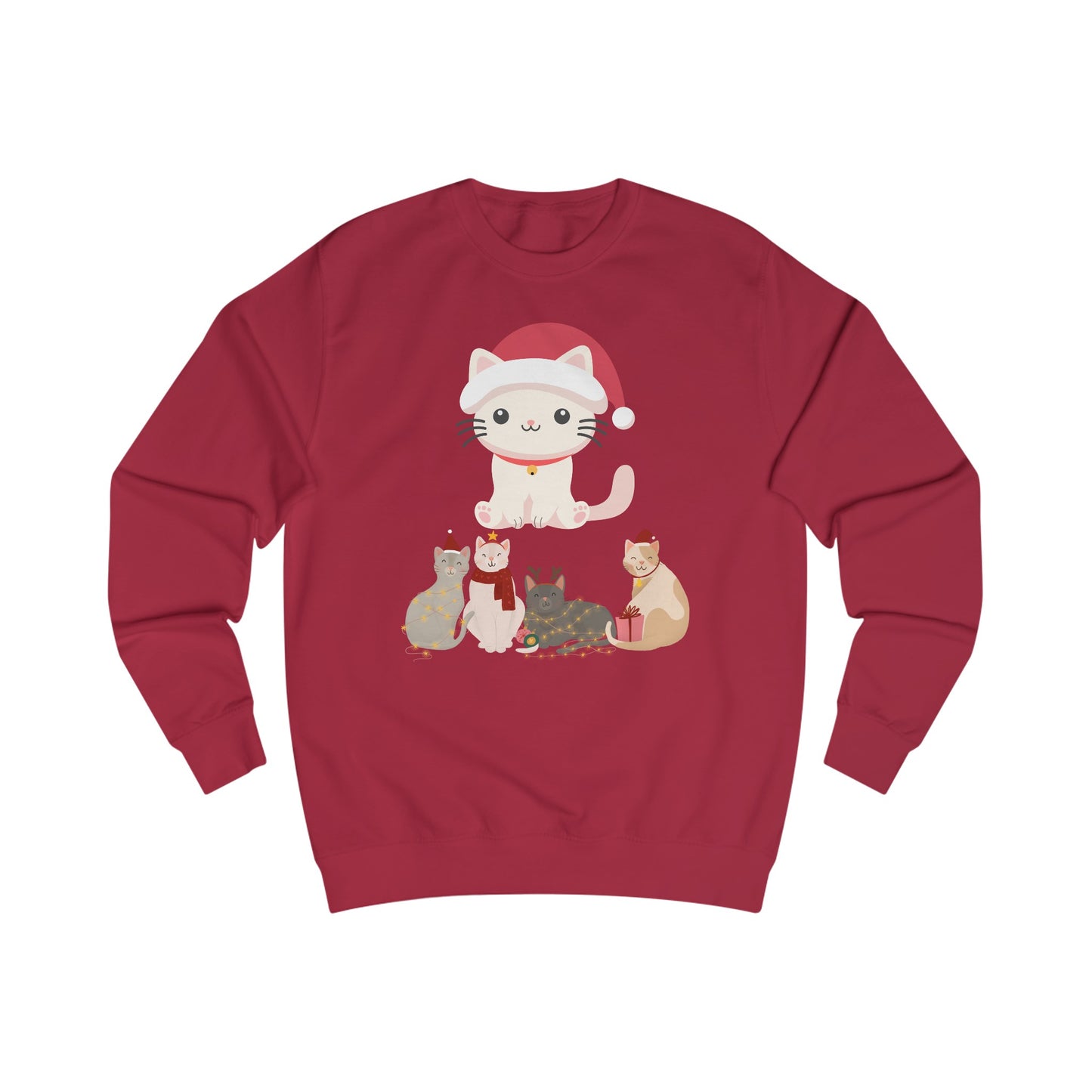 Kitten Christmas Sweatshirt for Christmas gifts for Women Sweatshirts shirts for Winter gift for Her Cute Cat Sweatshirt for Cat Lady gifts