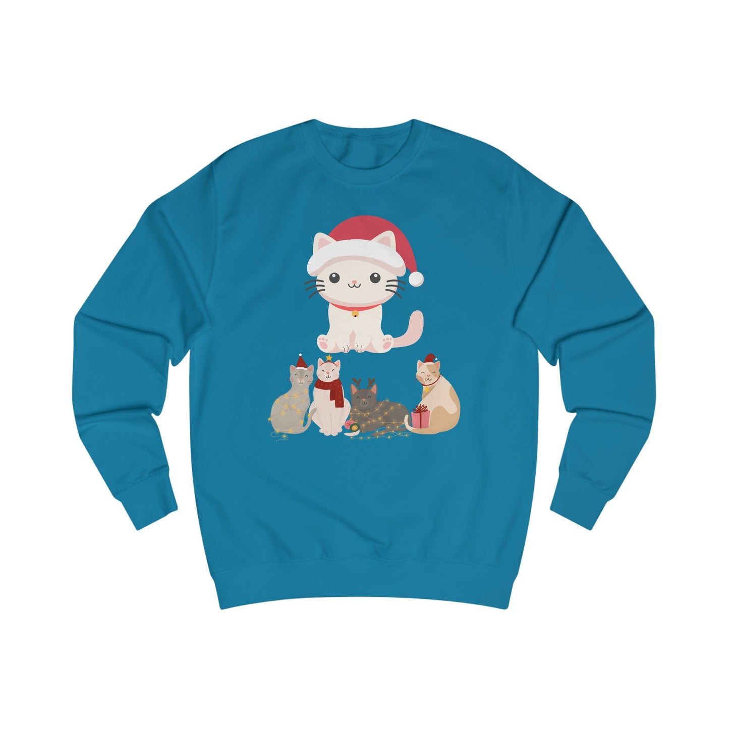 Kitten Christmas Sweatshirt for Christmas gifts for Women Sweatshirts shirts for Winter gift for Her Cute Cat Sweatshirt for Cat Lady gifts