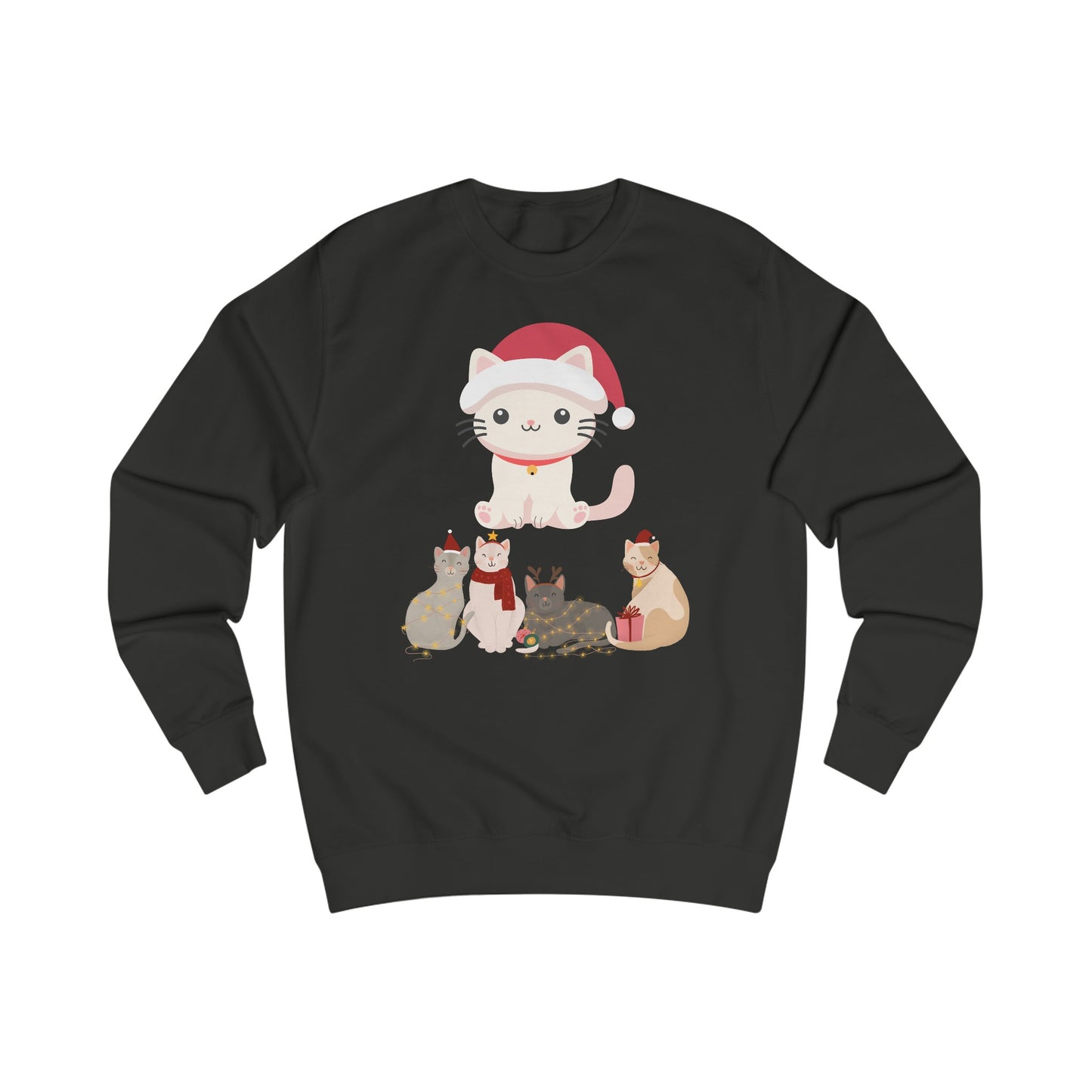 Kitten Christmas Sweatshirt for Christmas gifts for Women Sweatshirts shirts for Winter gift for Her Cute Cat Sweatshirt for Cat Lady gifts