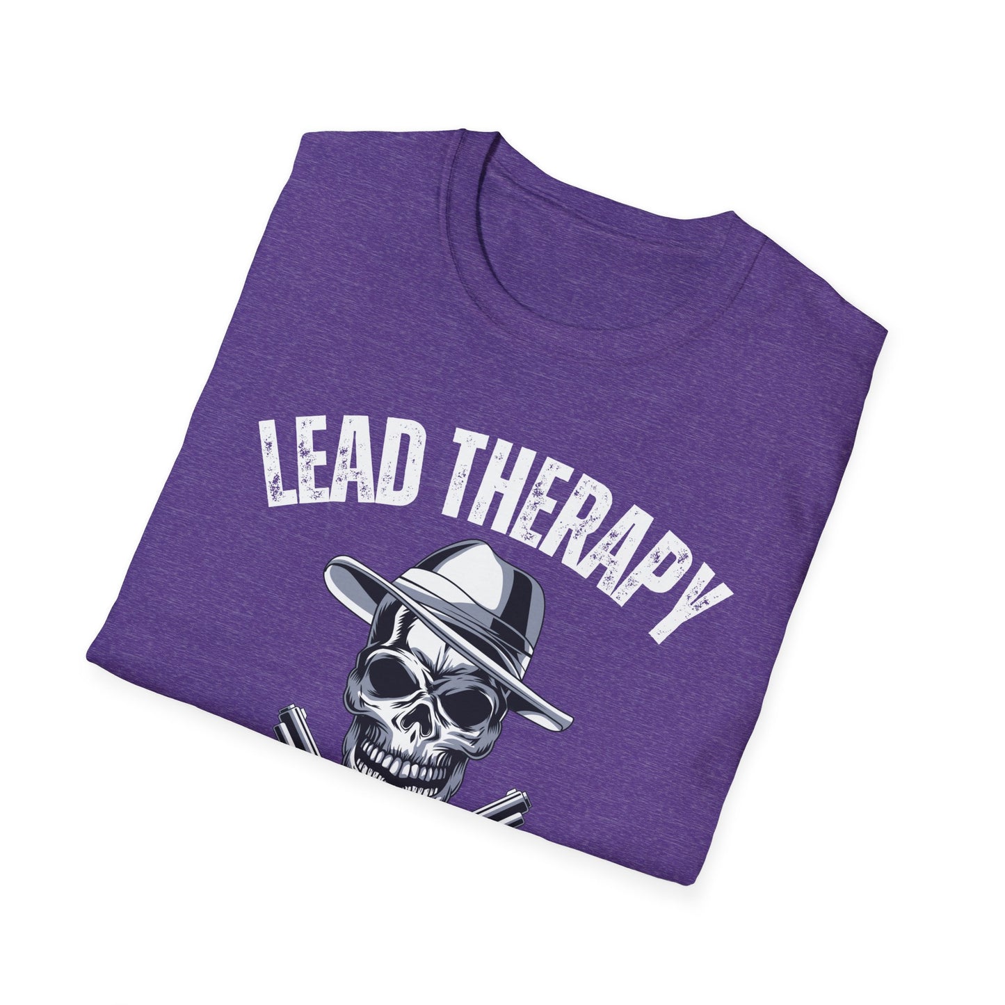 Lead Therapy Gun Lover T-Shirt, Shooting Range Skull Pistol Tee, Firearms Enthusiast Gift, Second Amendment Shirt,