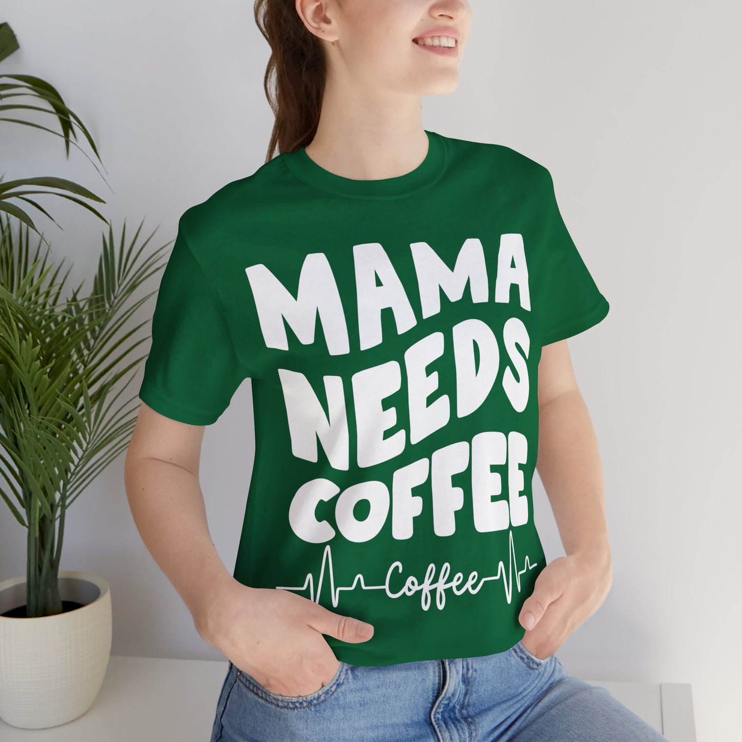 MAMA Needs COFFEE Shirt for Coffee Lover gift for Mothers Day gifts for Mom Groovy Mommy Shirts for Women