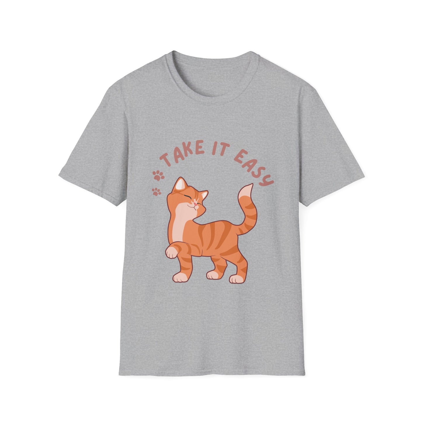 T-shirt Cute Kitten T Shirt for Cat Lover gift for Her Kitten T-Shirt Take It Easy Shirt