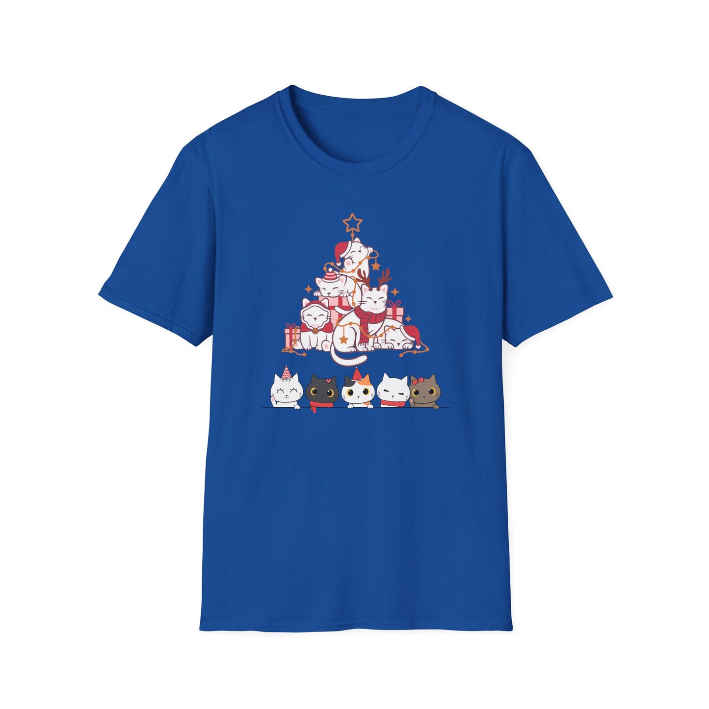 Christmas Cat tshirt for Cat Lovers gift for Christmas t-shirt for Cat mom present for Christmas gifts for Women's Cat Lady Shirt for Her