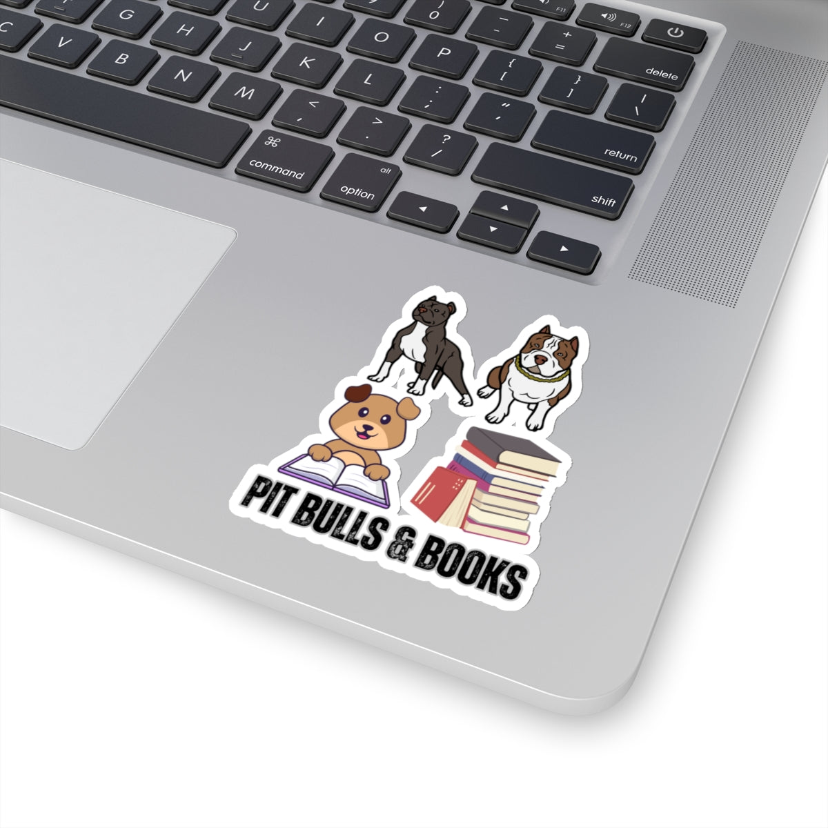 Pit Bull Sticker for Dog Lover gift for Pit Bull Mom gift for Pit Bull Lover for Book Lover sticker, Pit Bulls and Books Sticker