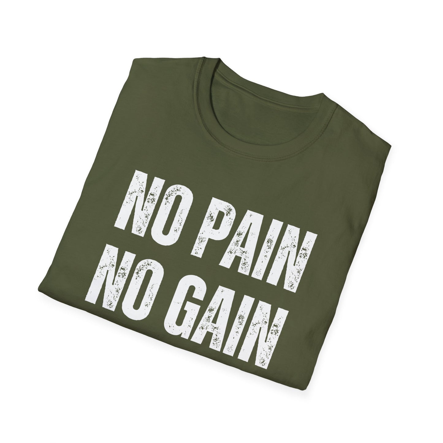 Weightlifting T Shirt Workout T-shirt Gym Lover gift for Him Powerlifting Tee No Pain No Gain Shirt