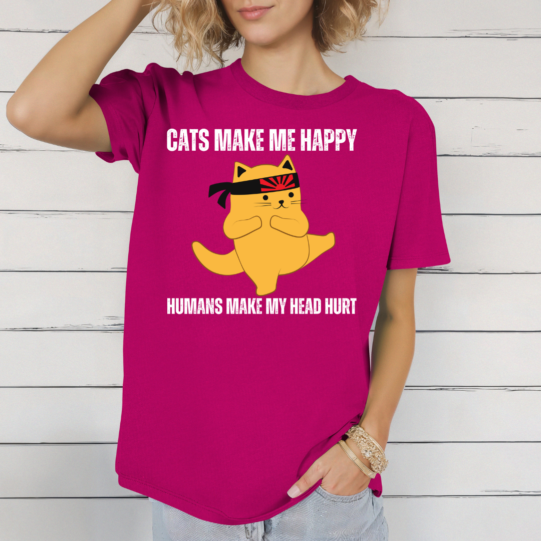 Cat Pun gift for Funny Cat tshirt for Cats Lovers gifts for Ninja Cats Tshirt Funny Kitty Top Cat Tee Shirts for Funny Birthday gifts for Friends gift
