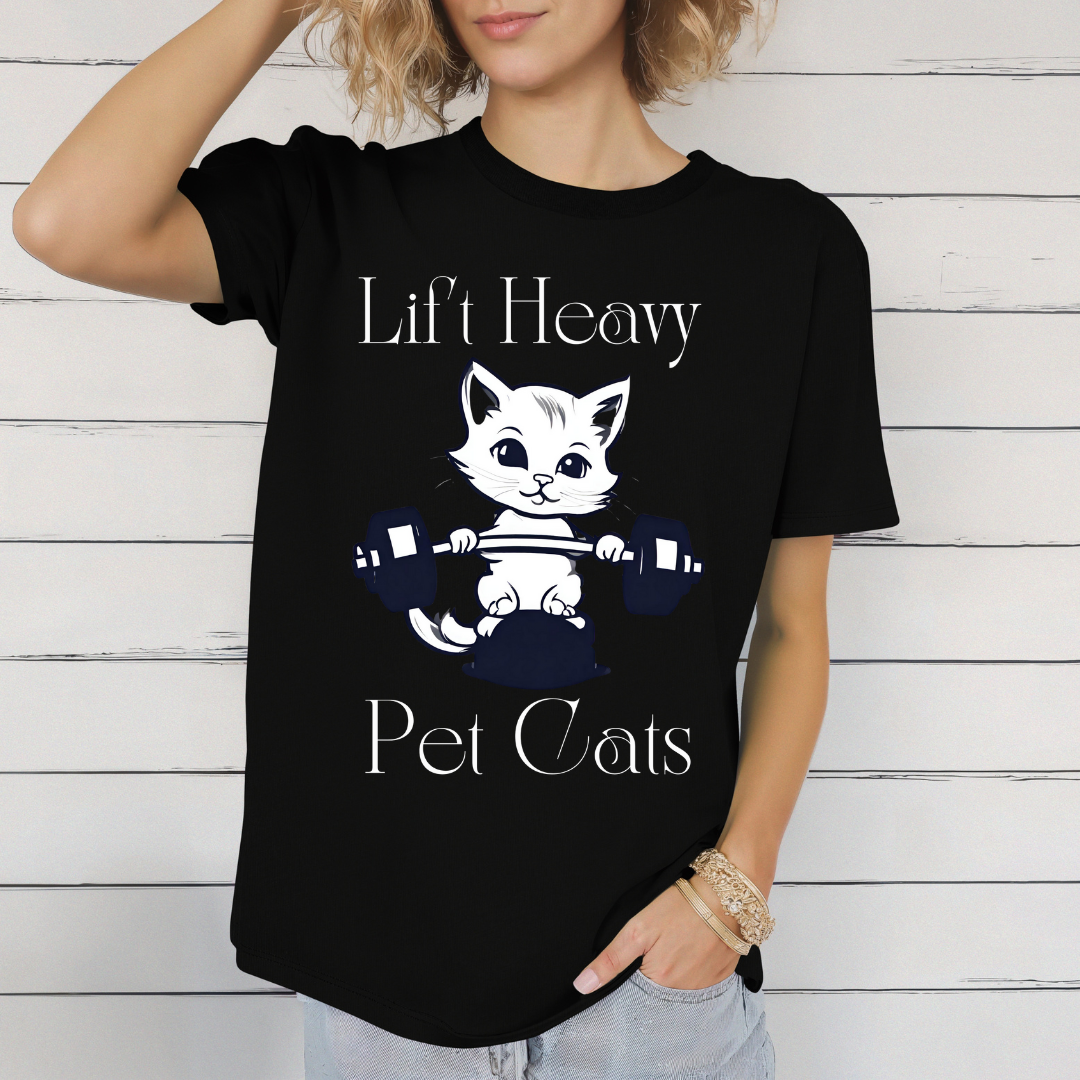 Lift Heavy Pet Cats shirt for Workout Lover gift Gym Lover gifts for Cat Lover gift for Cat Weightlifting Cats Lifting Weights Working out