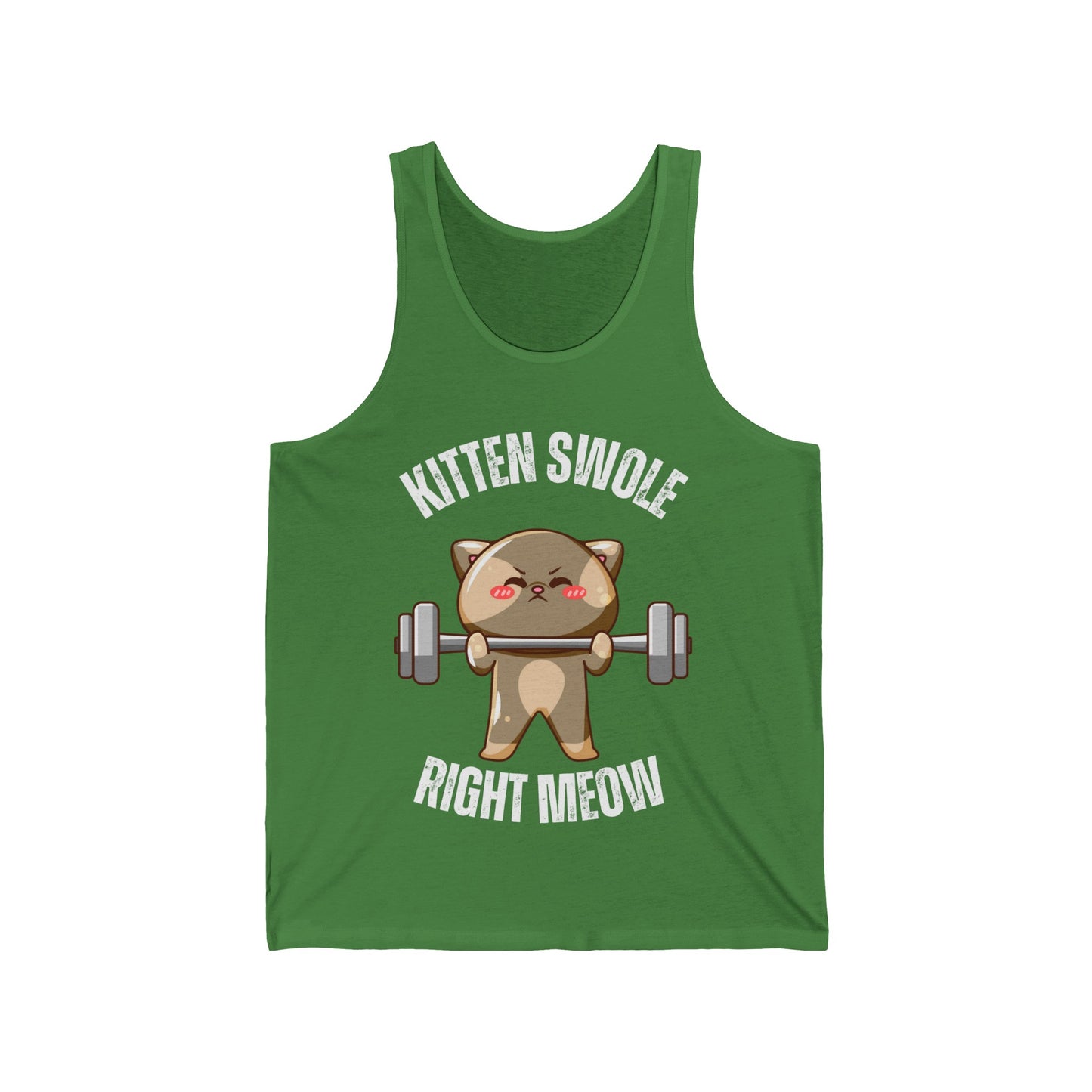 Funny Tank Top for the Gym Cat Working out Shirt Cat Lifting Weights T-shirt for Fitness Lover gift for Cat Lover gift CAT TANK TOP