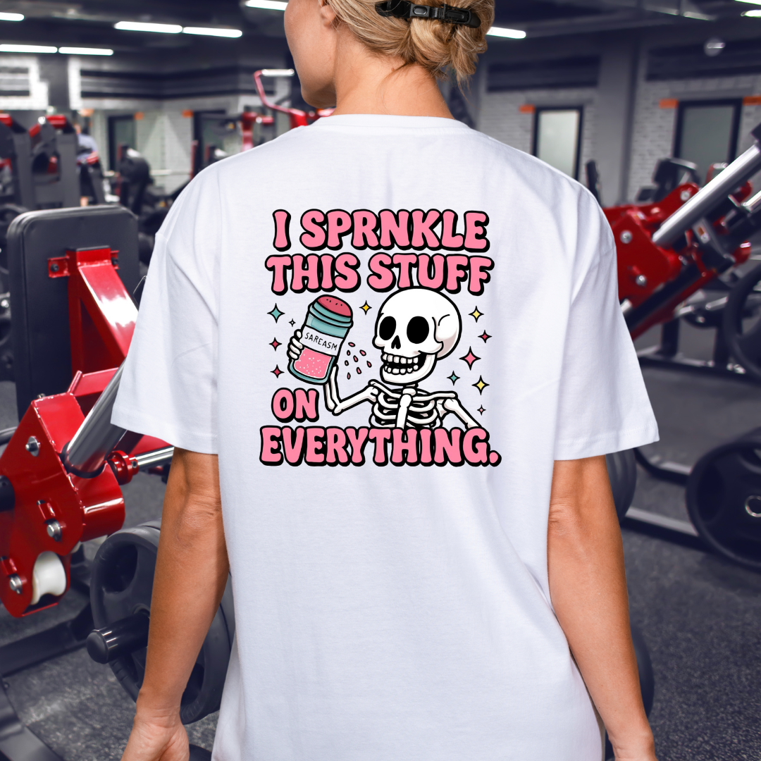 Sarcasm Skeleton Tee, Funny Graphic Tee, Humorous Shirt Gift, Softstyle T-Shirt Unisex, Sarcastic Clothing