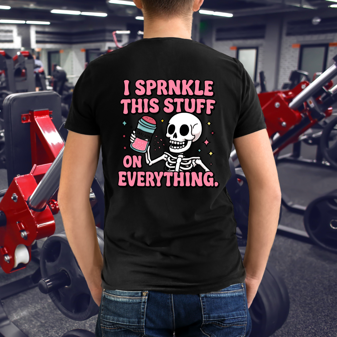 Sarcasm Skeleton Tee, Funny Graphic Tee, Humorous Shirt Gift, Softstyle T-Shirt Unisex, Sarcastic Clothing