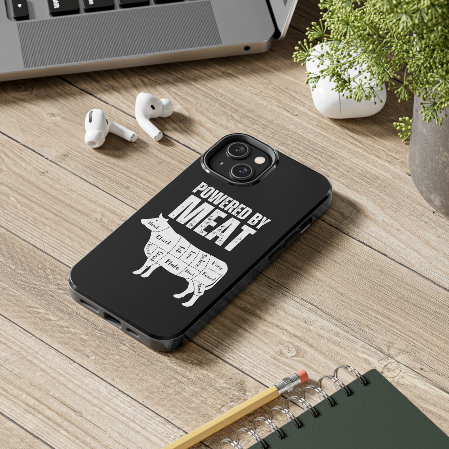 Funny iPhone case for Carnivore gift for Meat Lover gift for BBQ Lover gift for Grilling Grill Master iPhone protective case