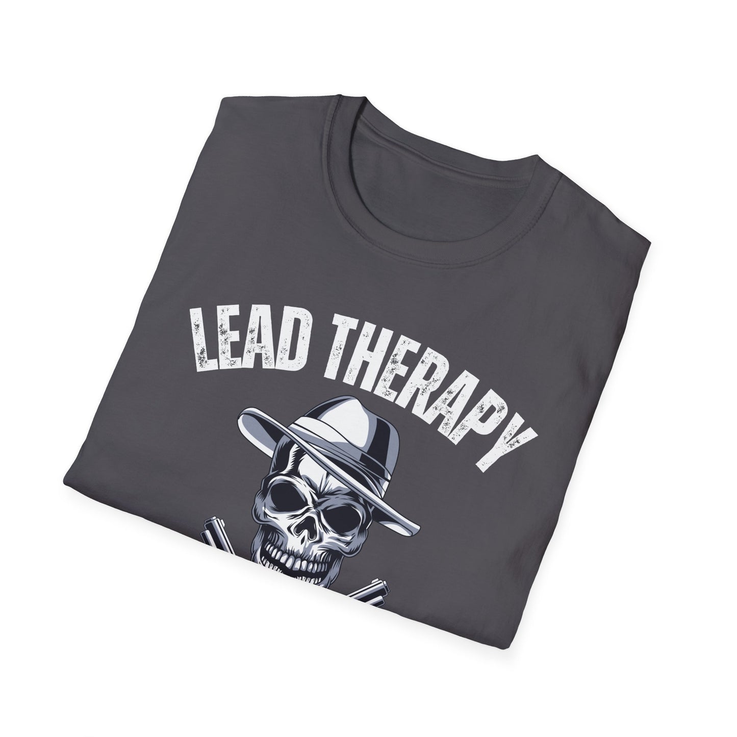 Lead Therapy Gun Lover T-Shirt, Shooting Range Skull Pistol Tee, Firearms Enthusiast Gift, Second Amendment Shirt,