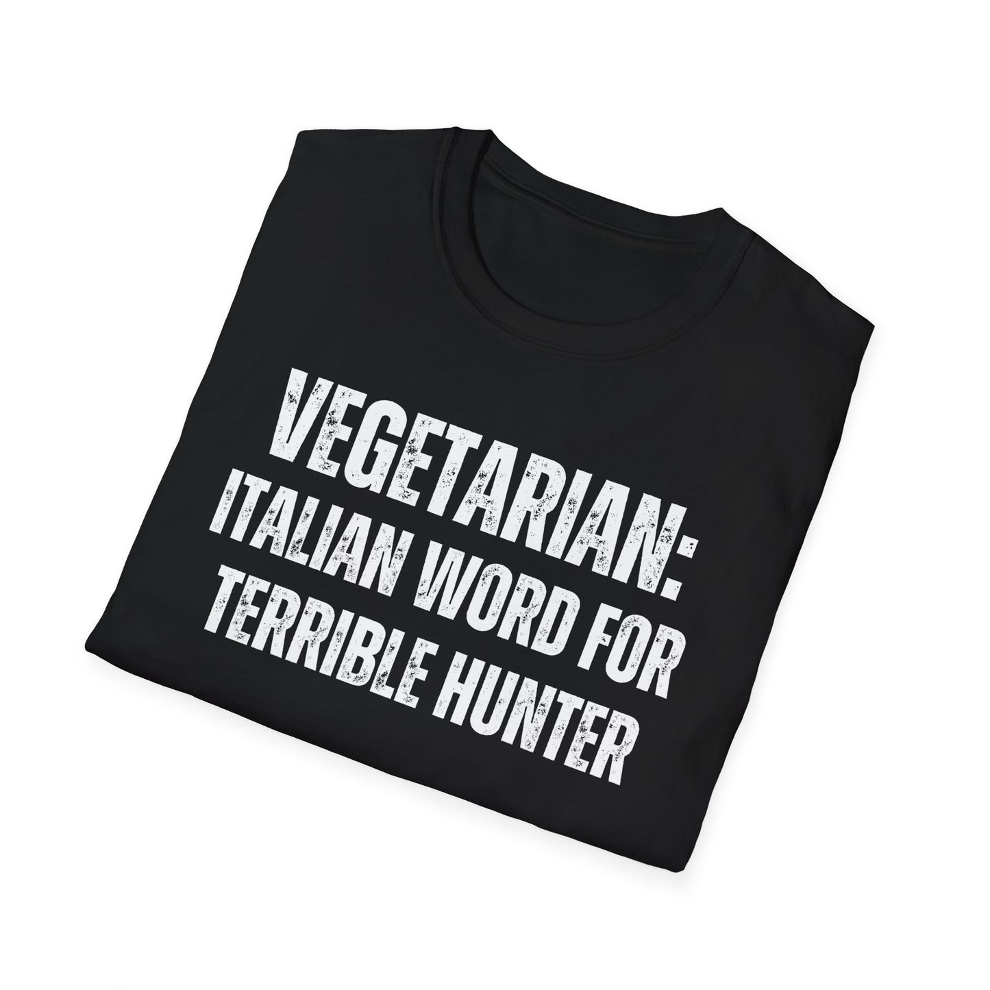 Hunting T Shirt for Funny Hunting Shirts for Hunter gift for Outdoors man gifts for hunting Season VEGETARIAN Definition for Terrible Hunter