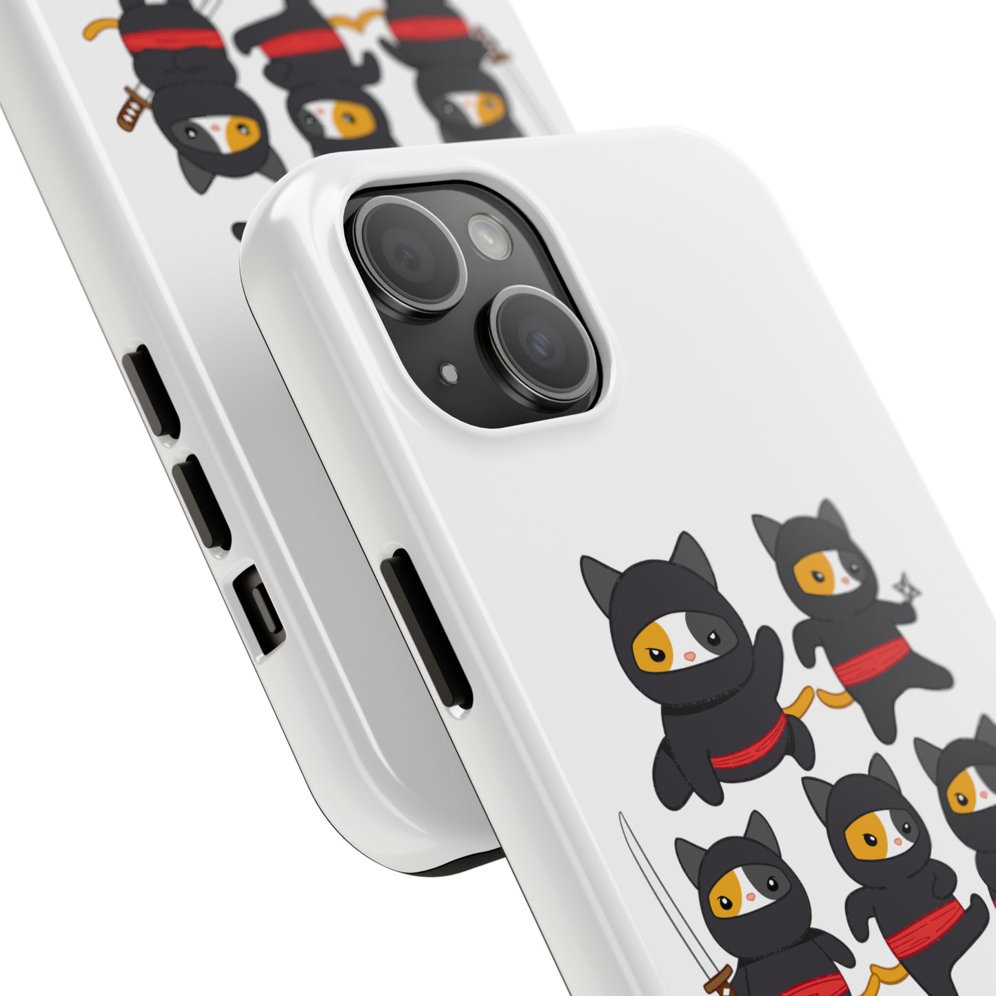 Funny Cat iPhone case for Cat Lover gift for Cat Mom gift Funny Cat Phone Case NINJA CATS Case