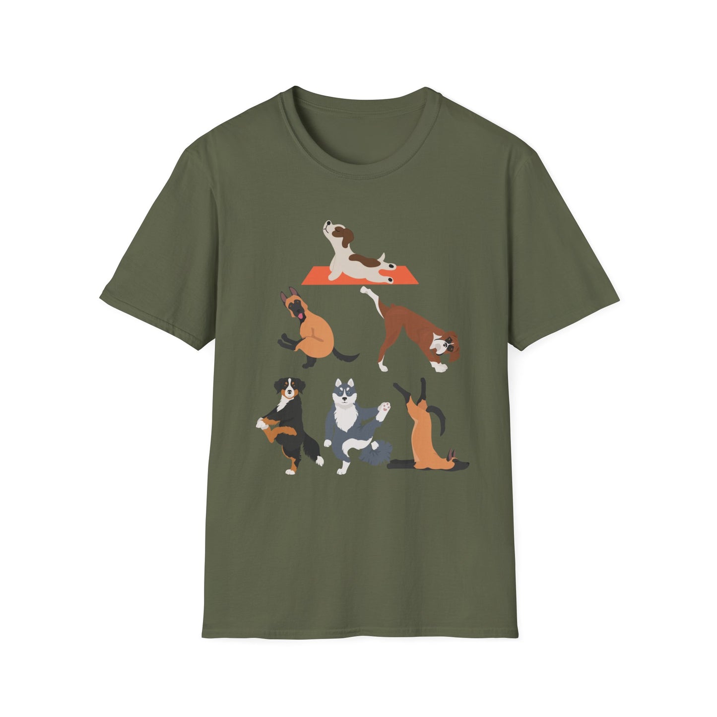 Yoga Dogs T-shirt Dog Yoga Shirt Funny Dog T-shirt for Dog Lover gift for Yoga Lover Gift Funny Yoga T Shirt Cute Dogs Doing Yoga Shirt