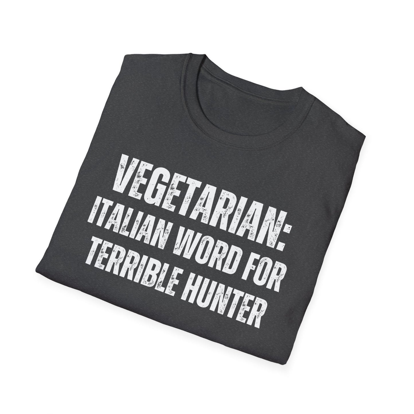 Hunting T Shirt for Funny Hunting Shirts for Hunter gift for Outdoors man gifts for hunting Season VEGETARIAN Definition for Terrible Hunter