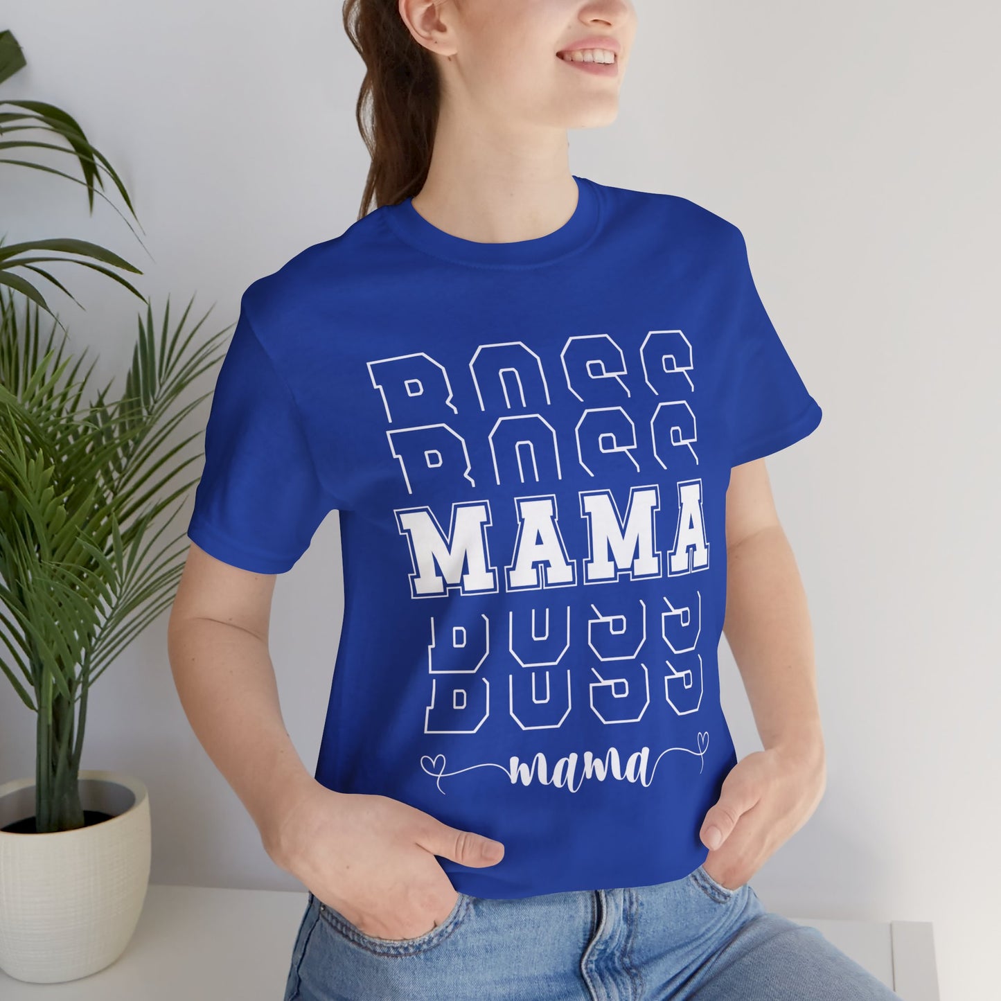 BOSS MAMA T Shirt Groovy Moms T-shirts for Mom gifts for Mothers Day gift for Her Cute Momma Shirts Mommy T Shirts Mom is the best
