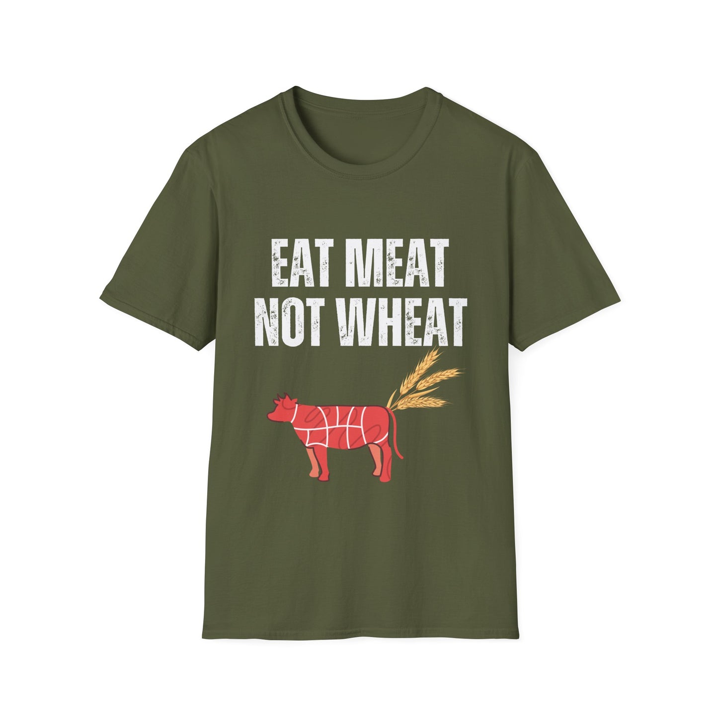 Funny Meat Shirt for Meat Lover gift for Carnivore T-shirt, Funny Meat T Shirt for Meat Lovers Tee EAT MEAT Not WHEAT