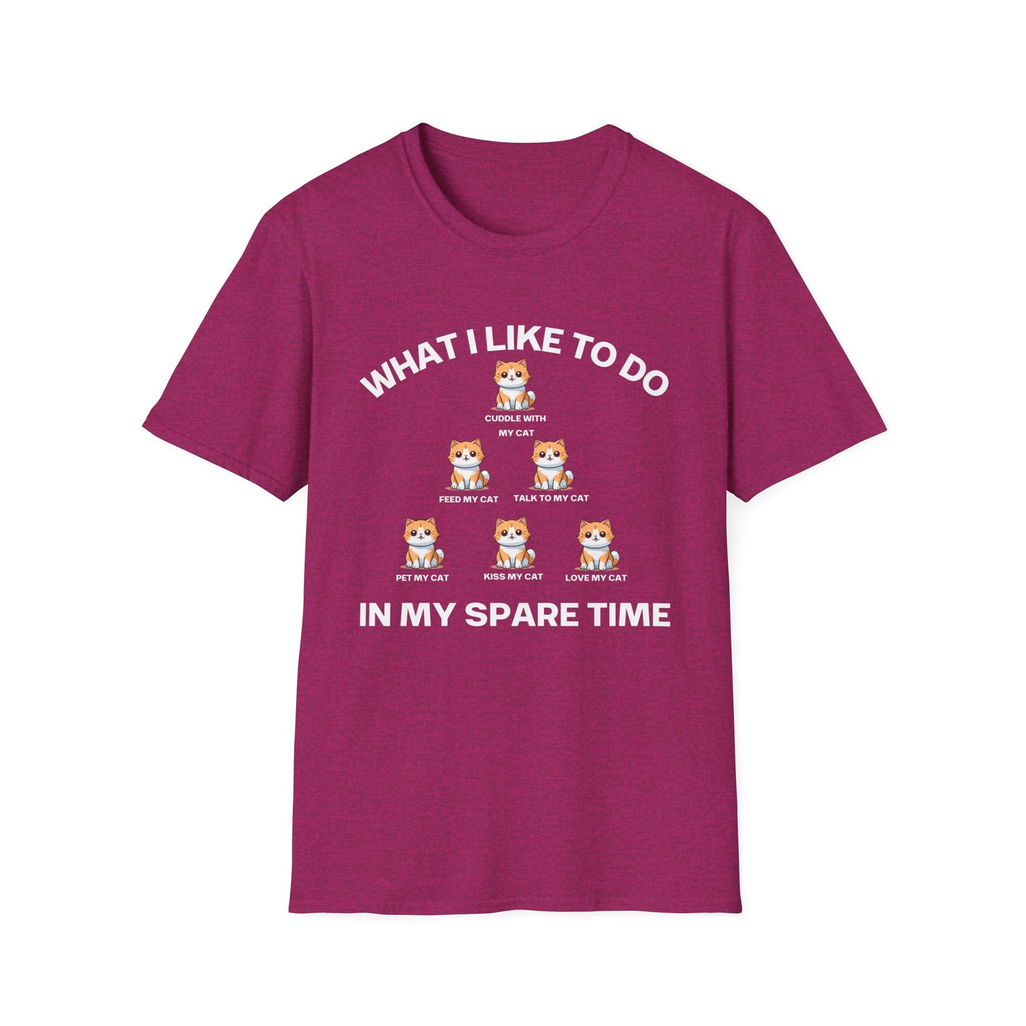 Cat Enthusiast Shirt What I Like To Do In My Spare Time Funny Cats T-shirt for Cat Lovers gifts for Kitty Lover gift Cat Lady Cat Dad Shirts
