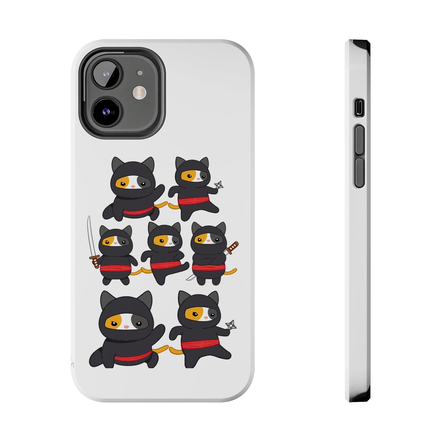 Funny Cat iPhone case for Cat Lover gift for Cat Mom gift Funny Cat Phone Case NINJA CATS Case