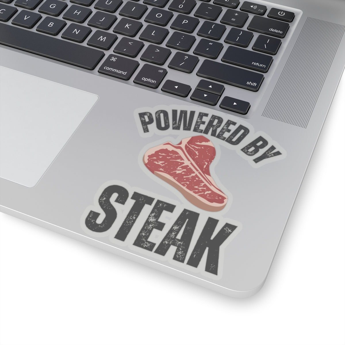 Powered by Steak Meat Lover sticker for Meat Lovers gifts Carnivore Diet sticker for Grilling gift for BBQ Barbecue Steak Lover gift