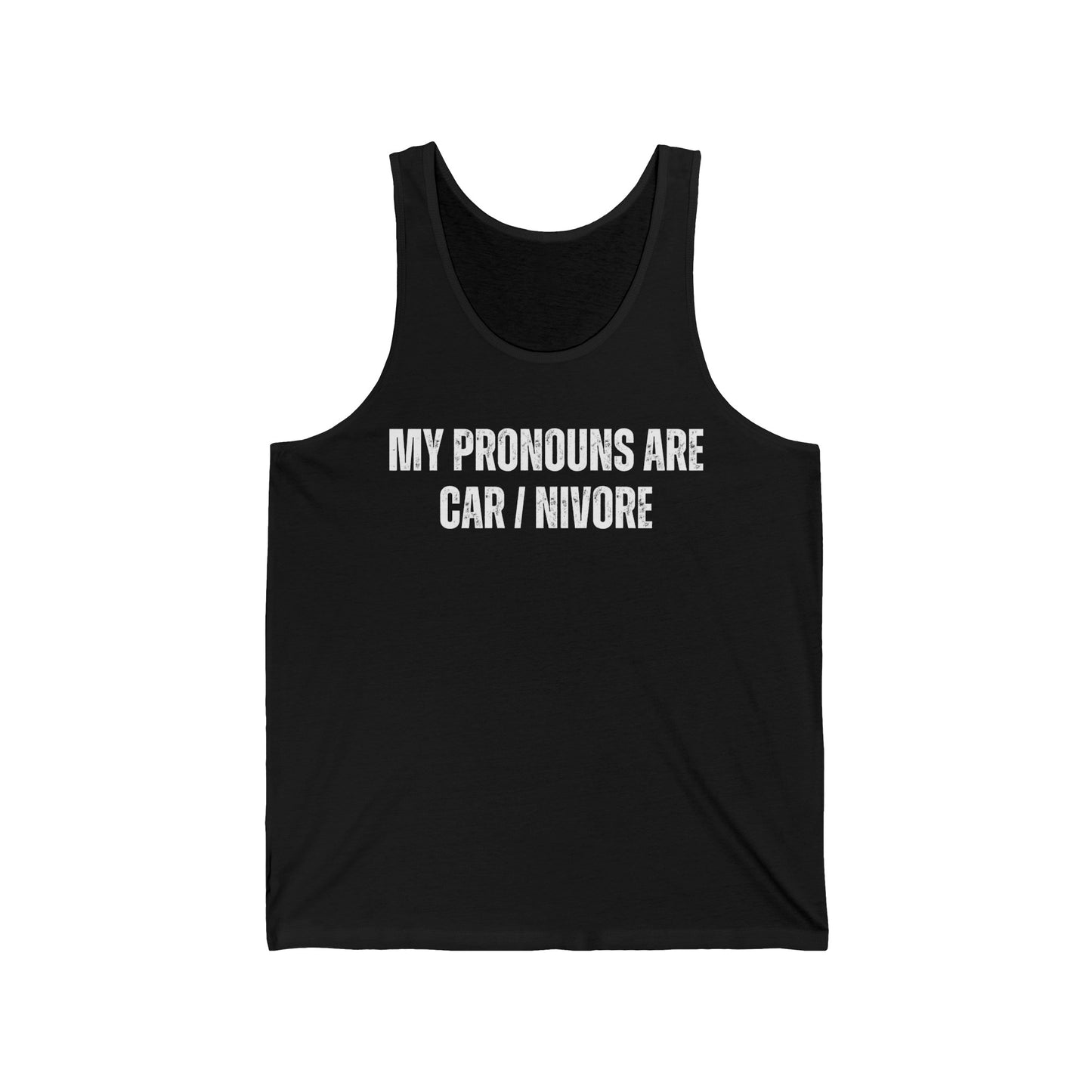 My Pronouns are CAR / NIVORE Tank Top for Carnivore Diet gift for the Proper Human Diet Tank Tops for Men gifts for Him