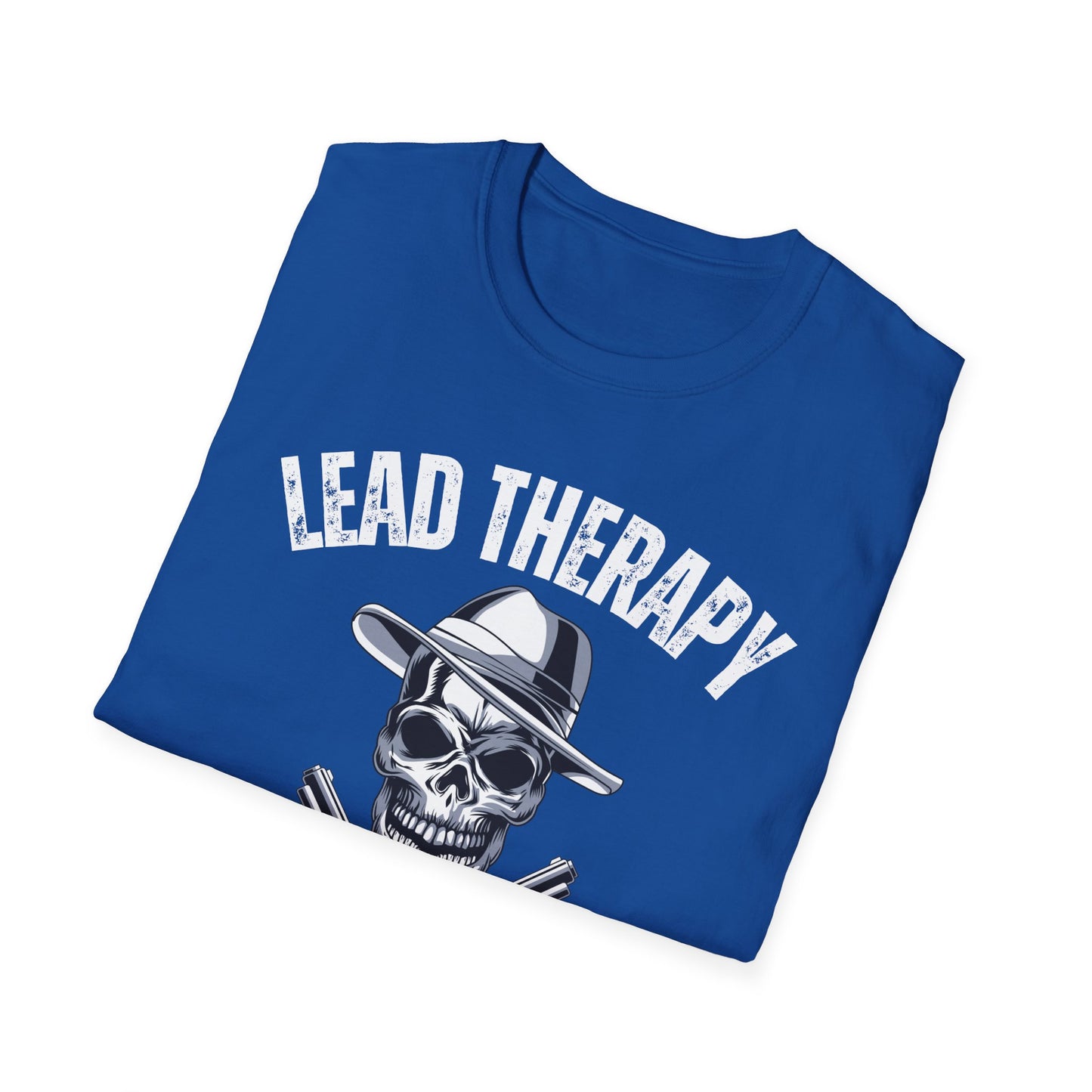 Lead Therapy Gun Lover T-Shirt, Shooting Range Skull Pistol Tee, Firearms Enthusiast Gift, Second Amendment Shirt,