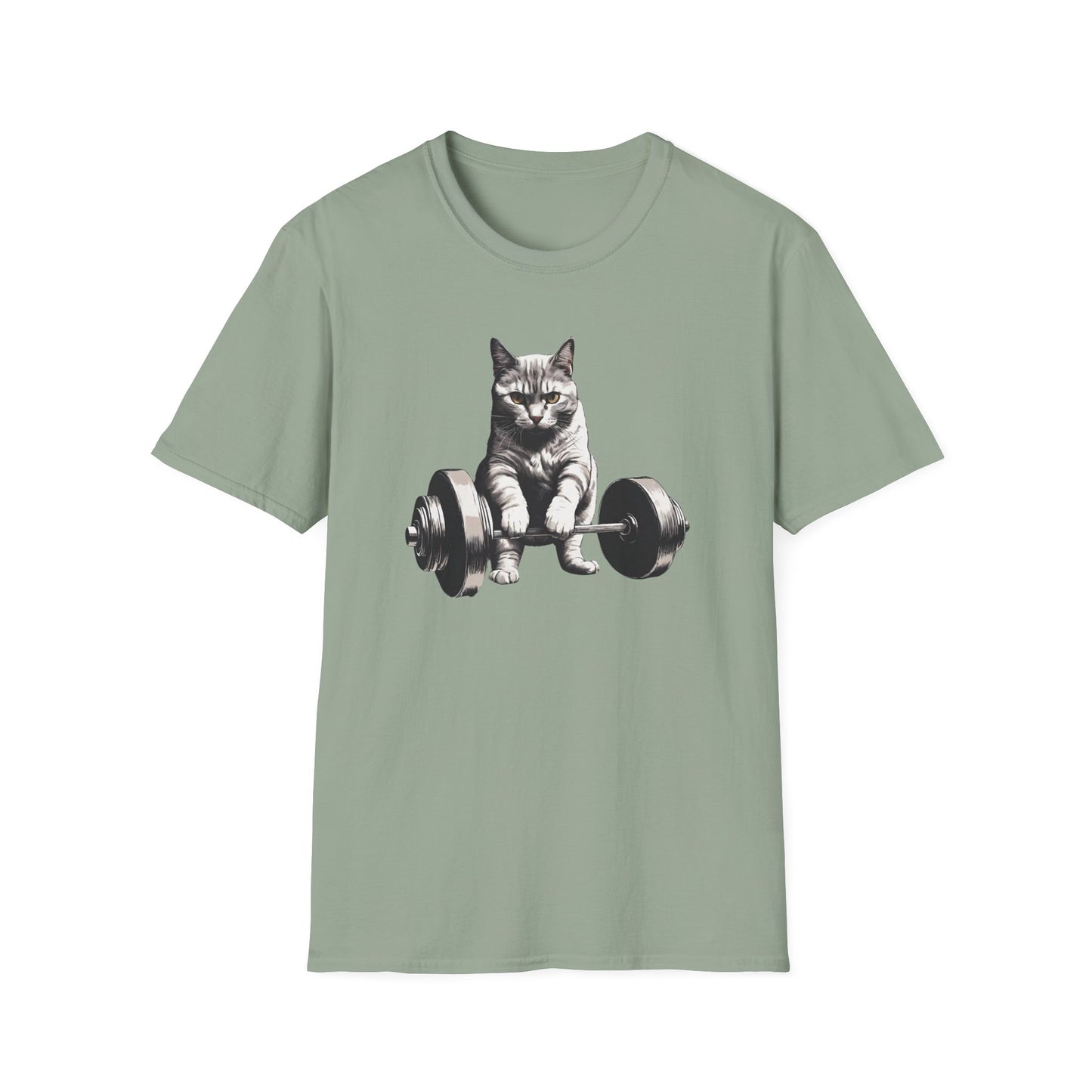Cat Deadlifting Shirt for Gym Rat gifts for Workout Lover gift Cat Lover T-shirt Funny Cats Lifting Weights Kitty Powerlifting Weightlifting