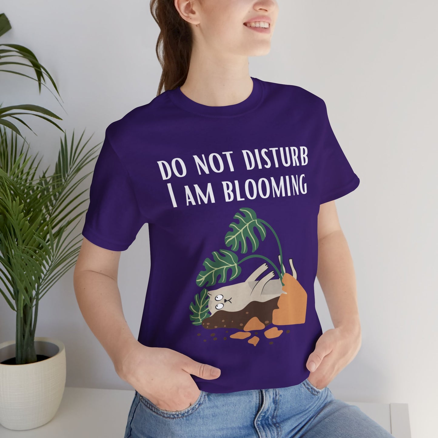 Cat T-shirt for Cat Lover Shirts for Cats Moms T Shirts DO Not Disturb Tee for Introvert gift ideas Gardening gift for Mom Grandma gifts