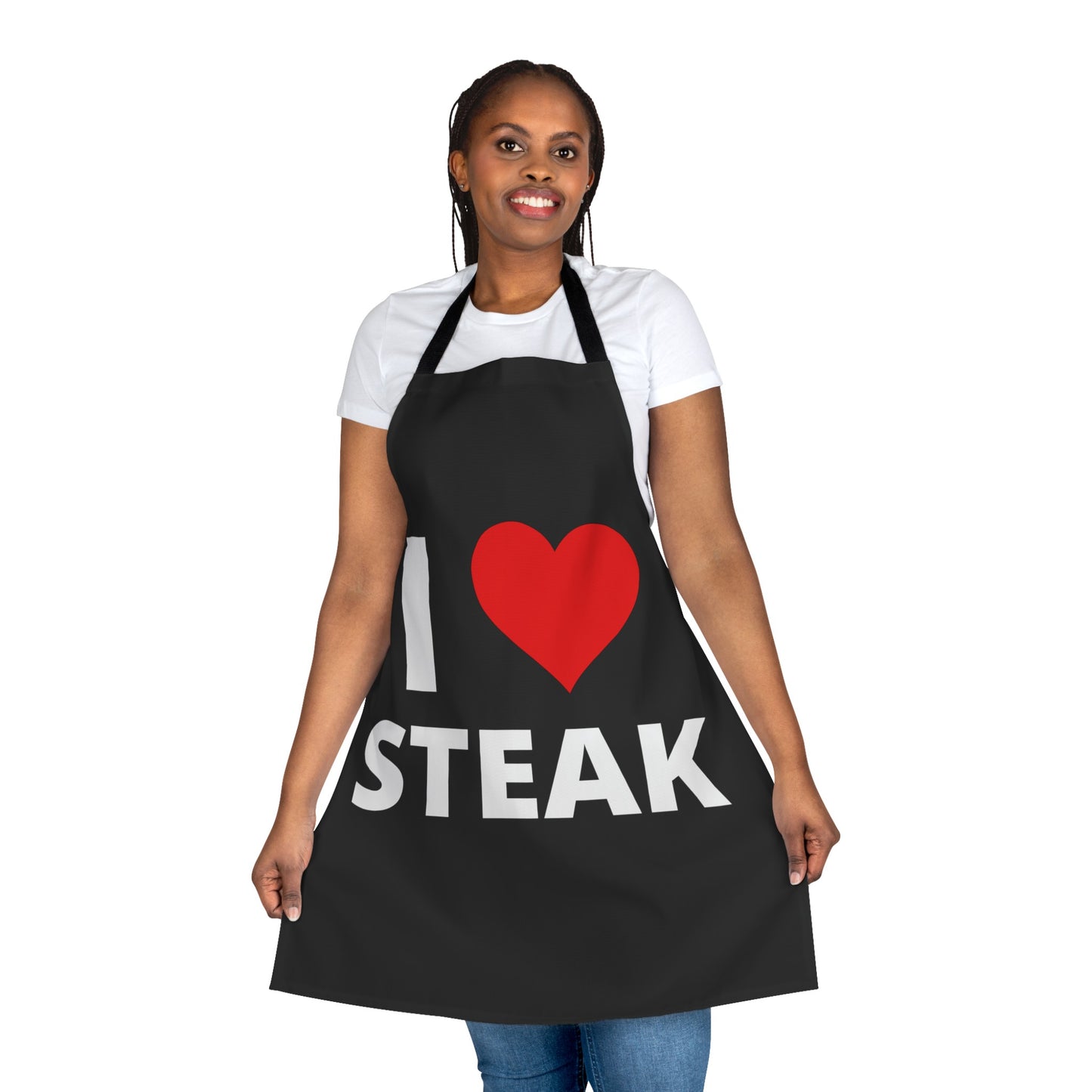 I Love Steak Apron for Cook gifts for Chef Cooking Apron for Men Funny Meat Apron for Meat Lover gift for BBQ Lover Barbecue Grilling Dad
