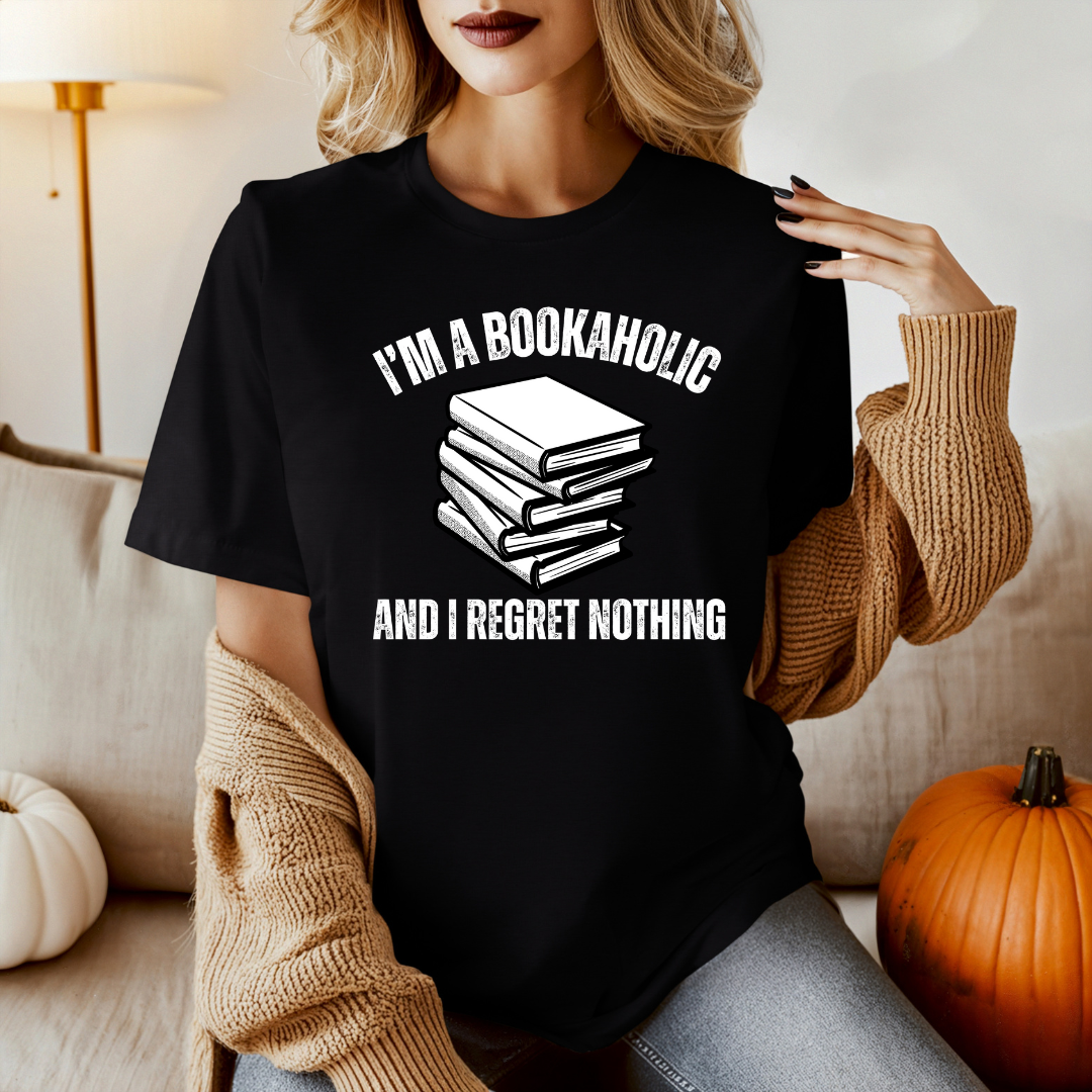 Bookaholic tshirt for book addicts shirt Book Addict T-shirt for Reading Lover T-shirts Book Lover Shirts Bookworm gift ideas for reading