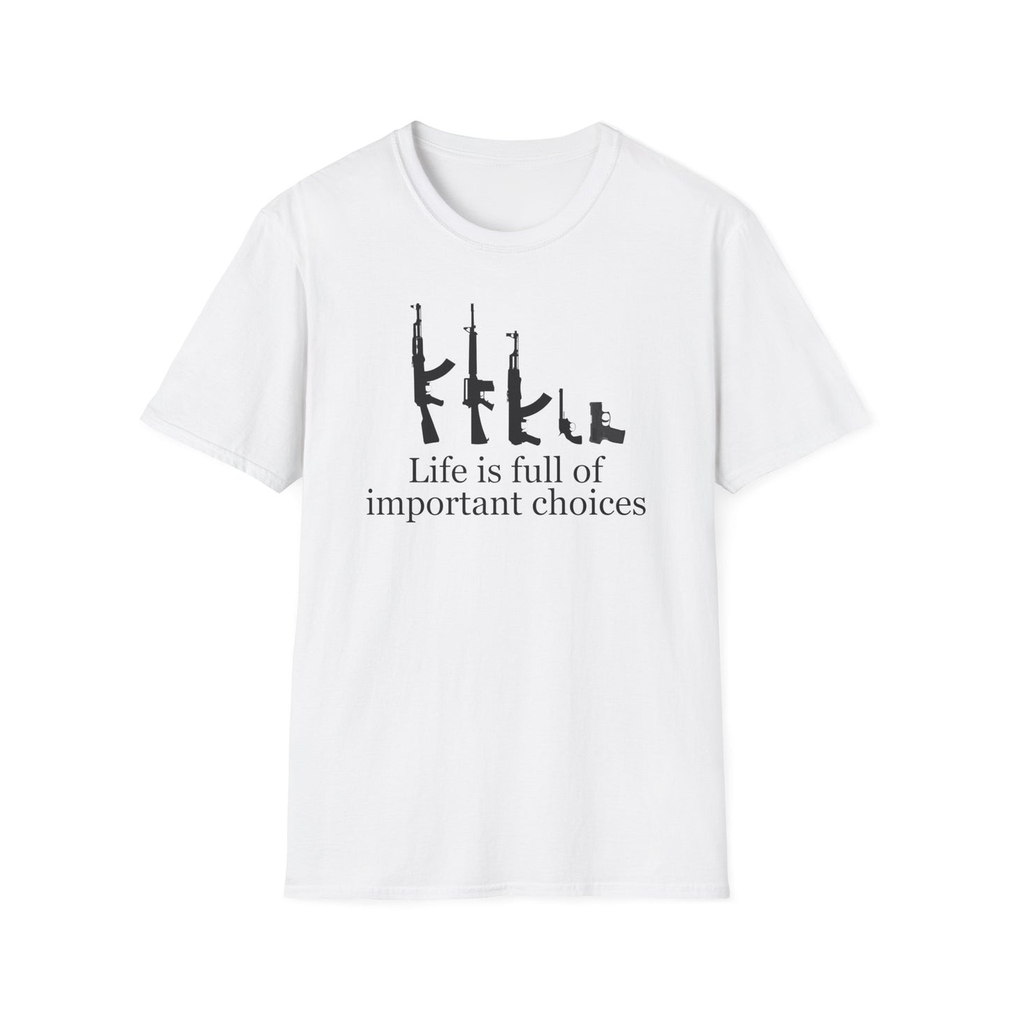 Gun T Shirt Life is Full of Important Choices T-shirt for 2024 Election T Shirt Hunting Shirt for Hunter gift for Gun Lovers Shooting Range