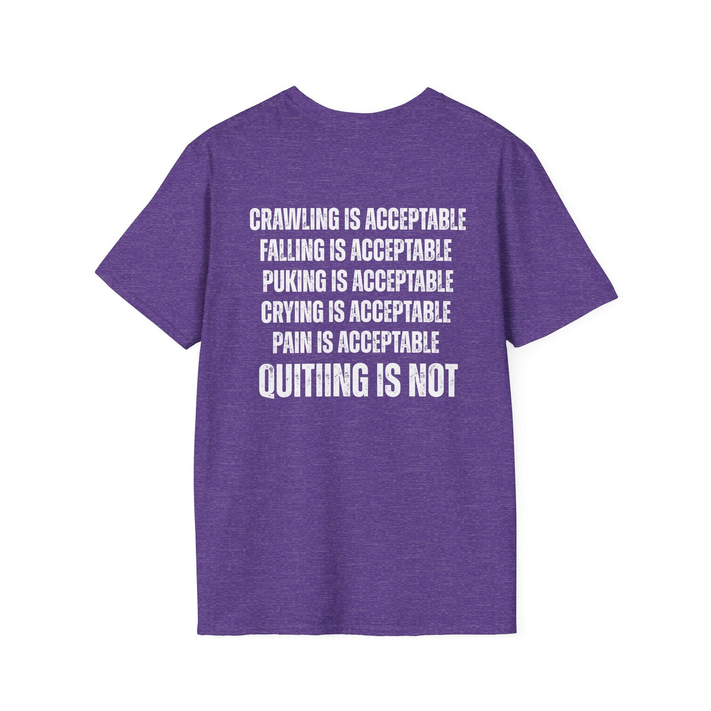 Motivational Gym Tee Never Quite t-shirt Don't Give Up Tees Workout Shirt, Fitness Top, Inspirational Athletic Tee, Exercise T-Shirt