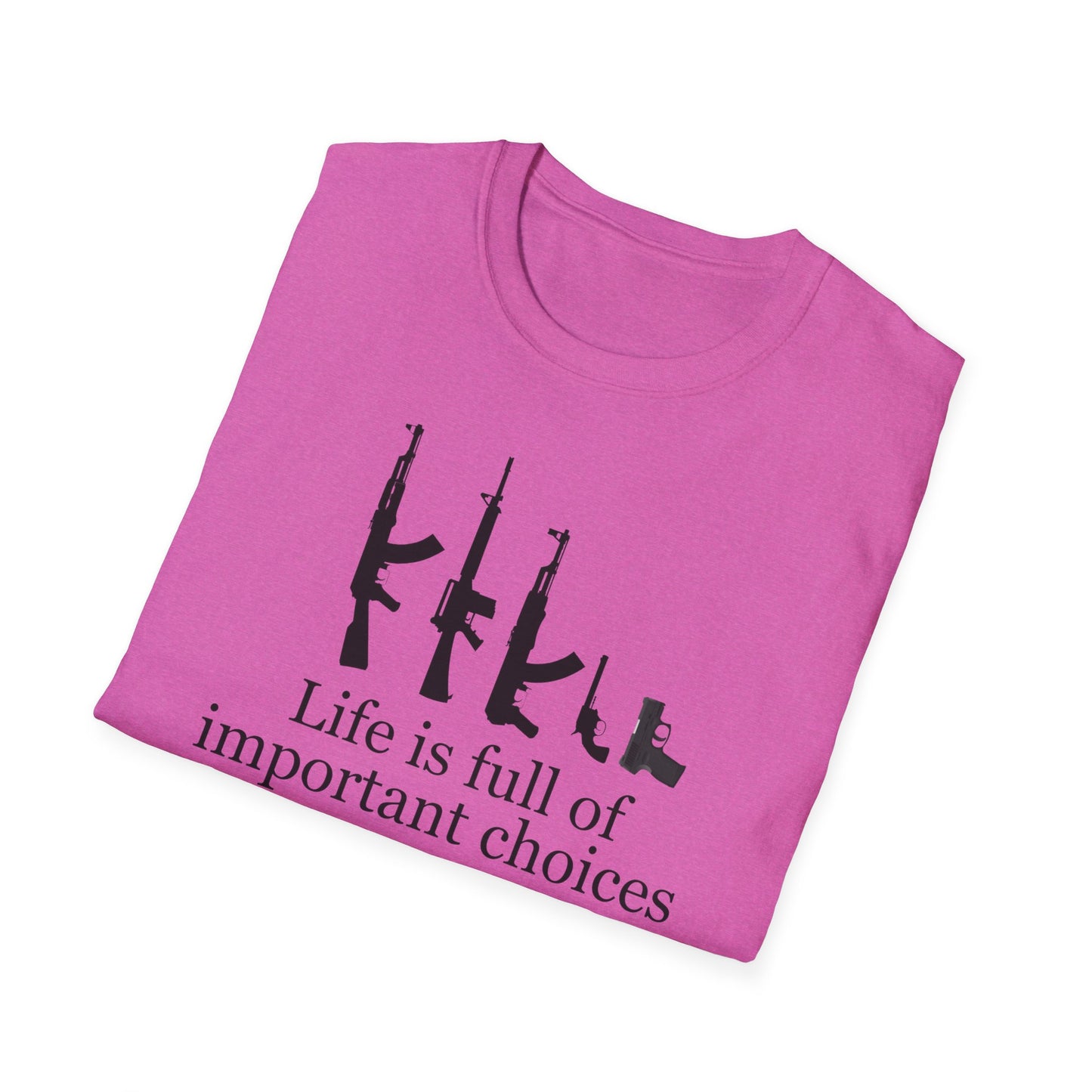 Gun T Shirt Life is Full of Important Choices T-shirt for 2024 Election T Shirt Hunting Shirt for Hunter gift for Gun Lovers Shooting Range