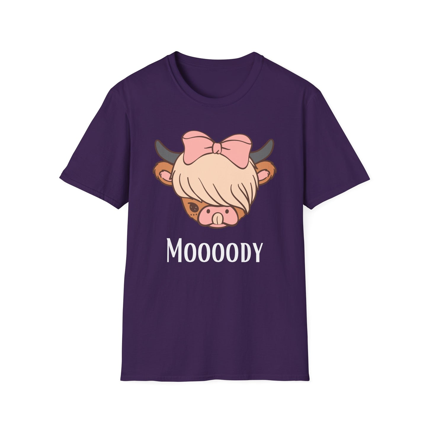 HighLand Cow Shirt Cow Theme gift for Women Cow Head Shirts Cow Face T-shirt for Mom gift Moo Moody T shirt for Veterinarian gift