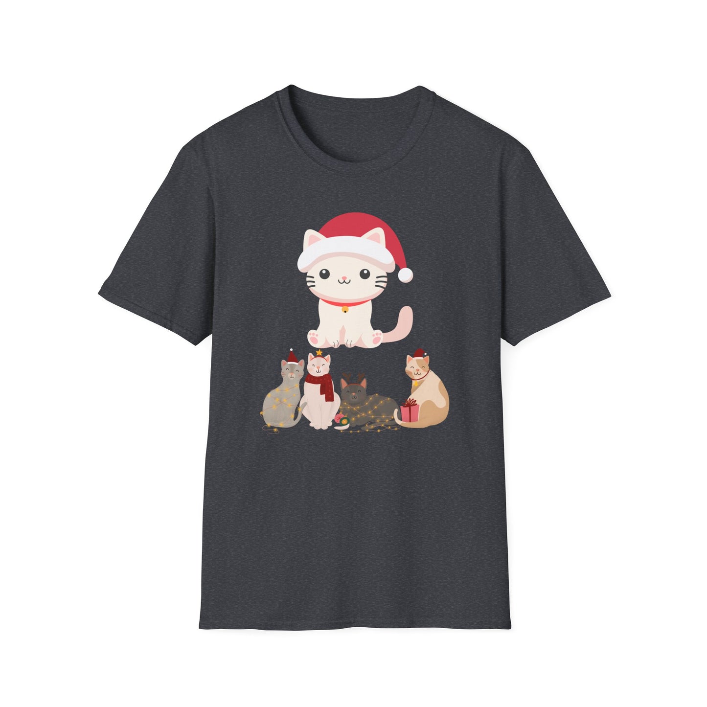 Kitten T Shirt for Christmas Tshirts for Cats Holiday T-shirt for Cat Lover present for Christmas presents for Lady Lady gift for Women