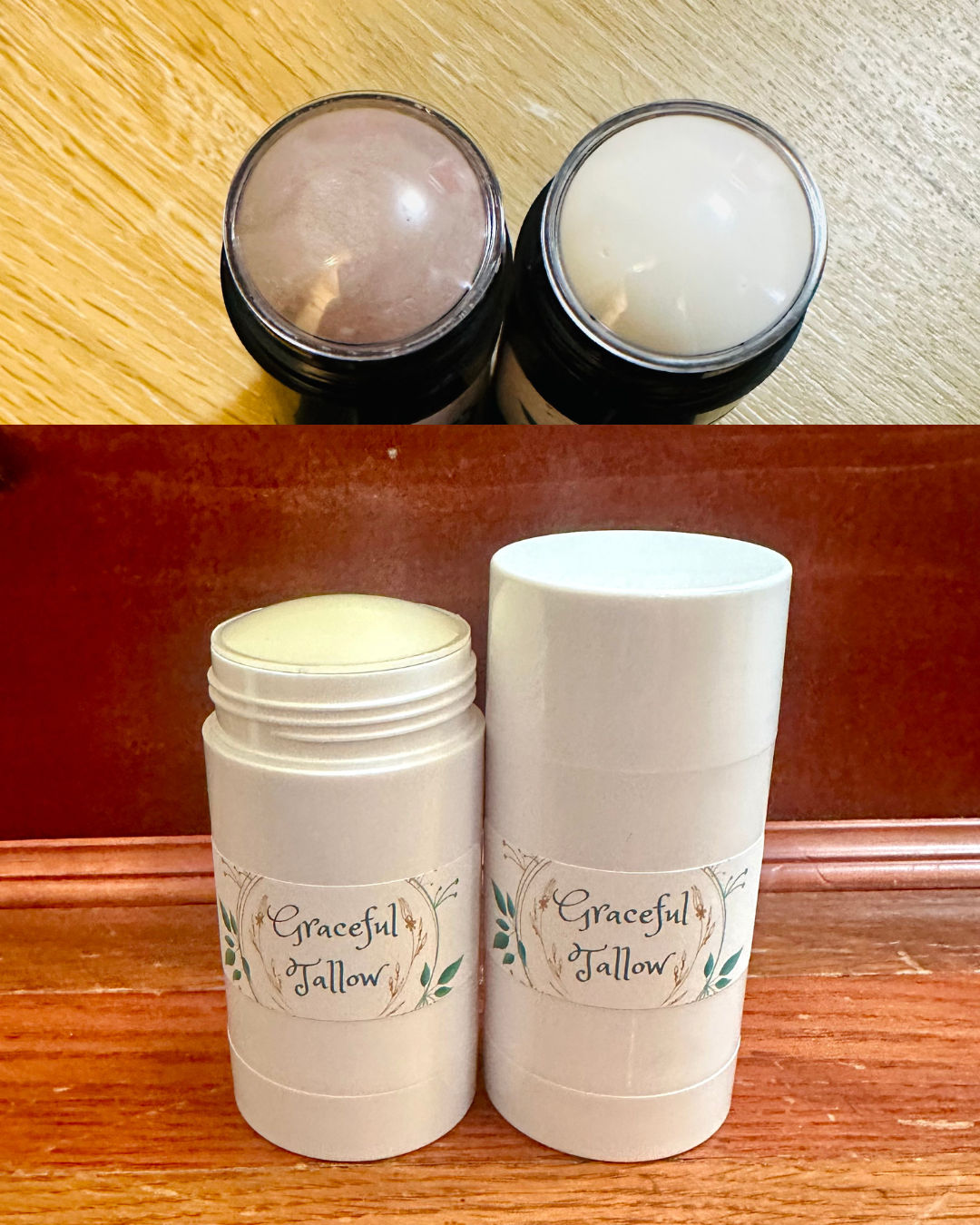 Tallow Sun Stick Emu Oil Sun Balm Sticks Tinted & Regular Zinc Oxide Sun Sticks for Non-toxic Sun Protection Chocolate Vanilla Peppermint & Fragrance Free