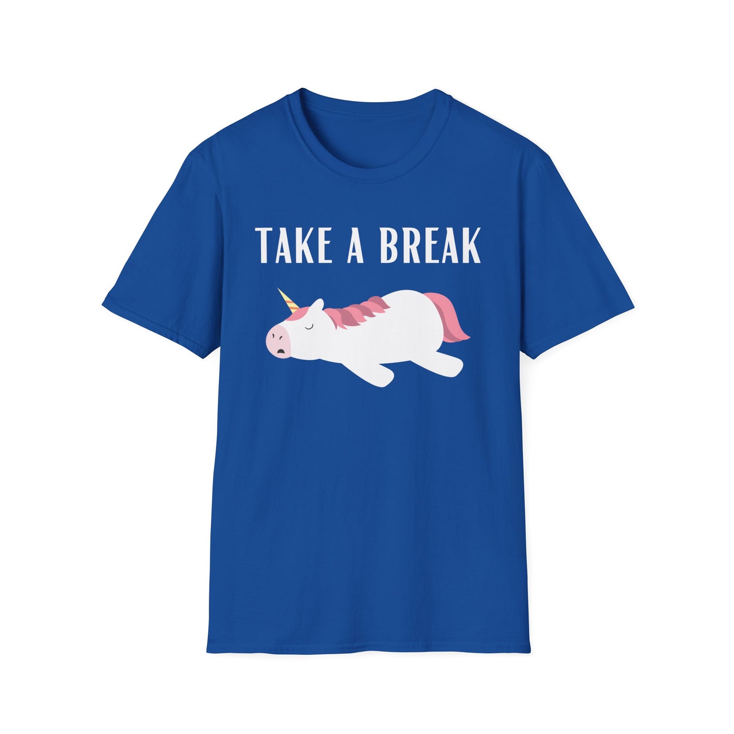 Sleeping Unicorn T-shirt for Unicorn Lover gift for Girlfriend gifts for Her - Funny Unicorn T shirt - Take a Break - lazy day t-shirt