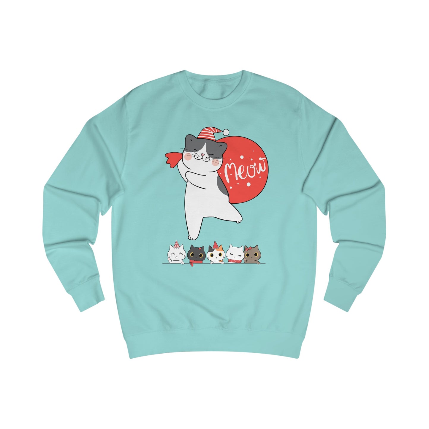 Funny Christmas Sweatshirt for Cat Lover present for Christmas Cat Sweater for Women's gifts for Christmas Sweatshirts for Winter gifts