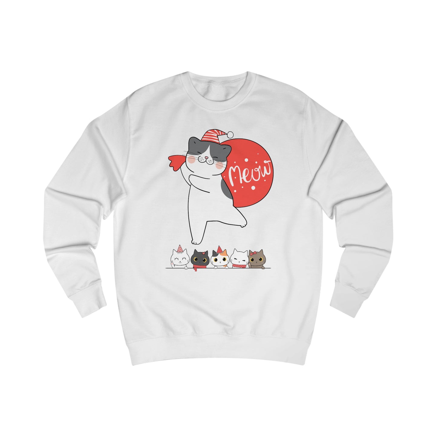 Funny Christmas Sweatshirt for Cat Lover present for Christmas Cat Sweater for Women's gifts for Christmas Sweatshirts for Winter gifts