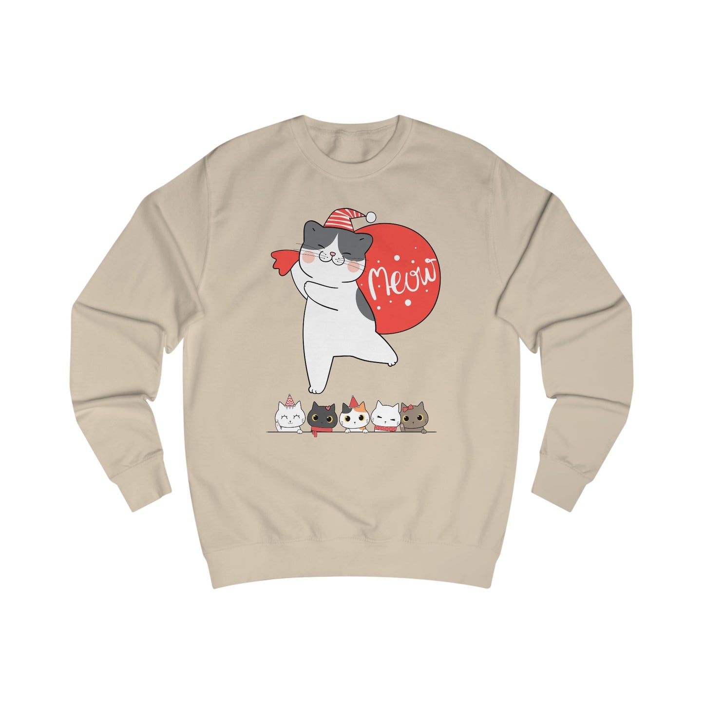 Funny Christmas Sweatshirt for Cat Lover present for Christmas Cat Sweater for Women's gifts for Christmas Sweatshirts for Winter gifts