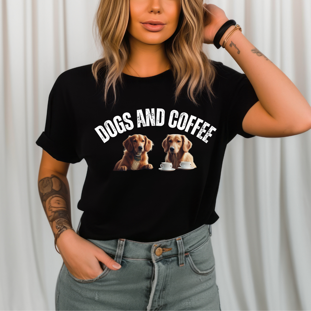 Golden Retriever T-shirt for Golden Retriever Lover gift for Coffee Lover gifts Funny Dog Shirts for Golden Retriever Dog T-shirts for Dog mom gift