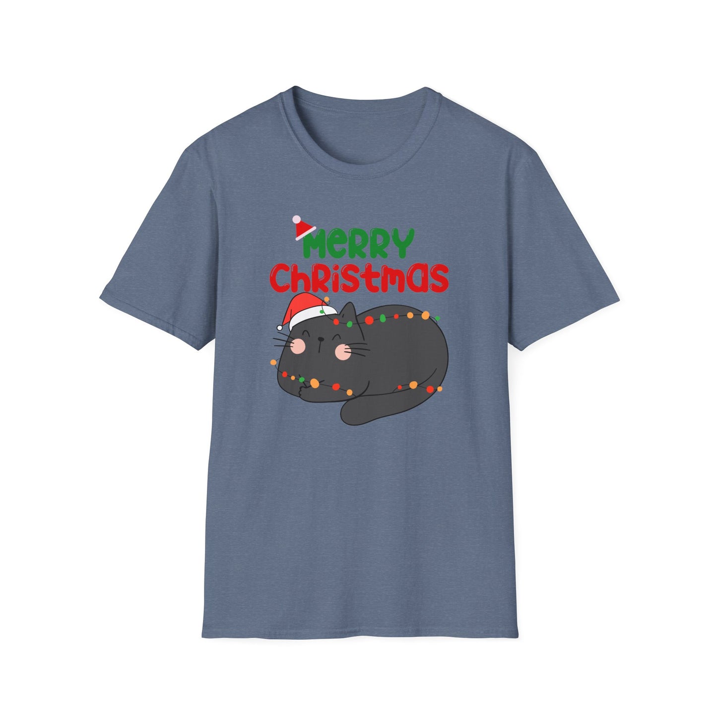 Christmas Lover Shirt for Cat Lover gifts for Black Cat Lovers T-shirts for Cats Mom Tshirts Funny Cat Shirts for Christmas present for Her