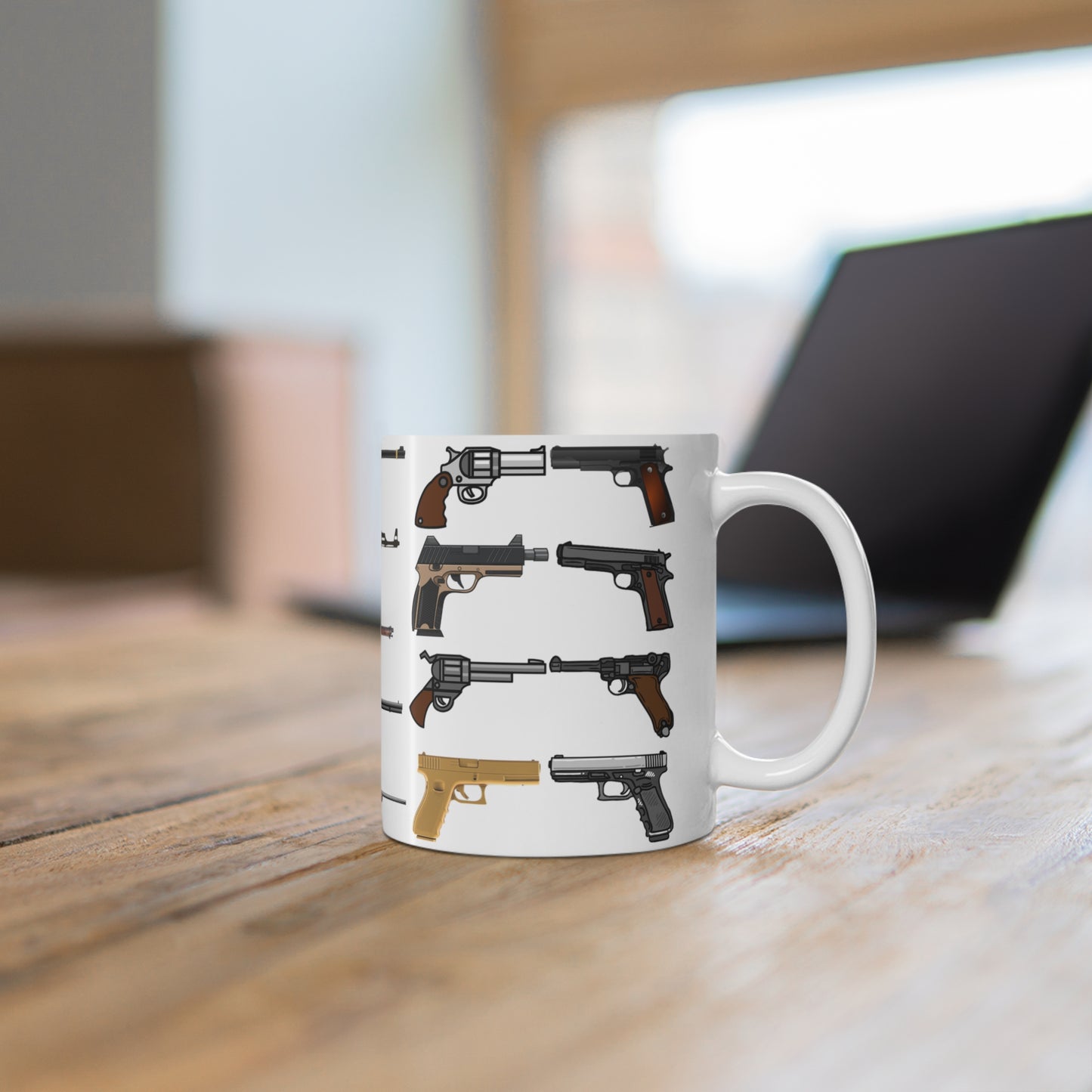 Gun Range Coffee Mug for Gun Lover gift for Gun Enthusiast Gift For Him - Rifle Mug - Pistol Mug - Republican Mug 11oz