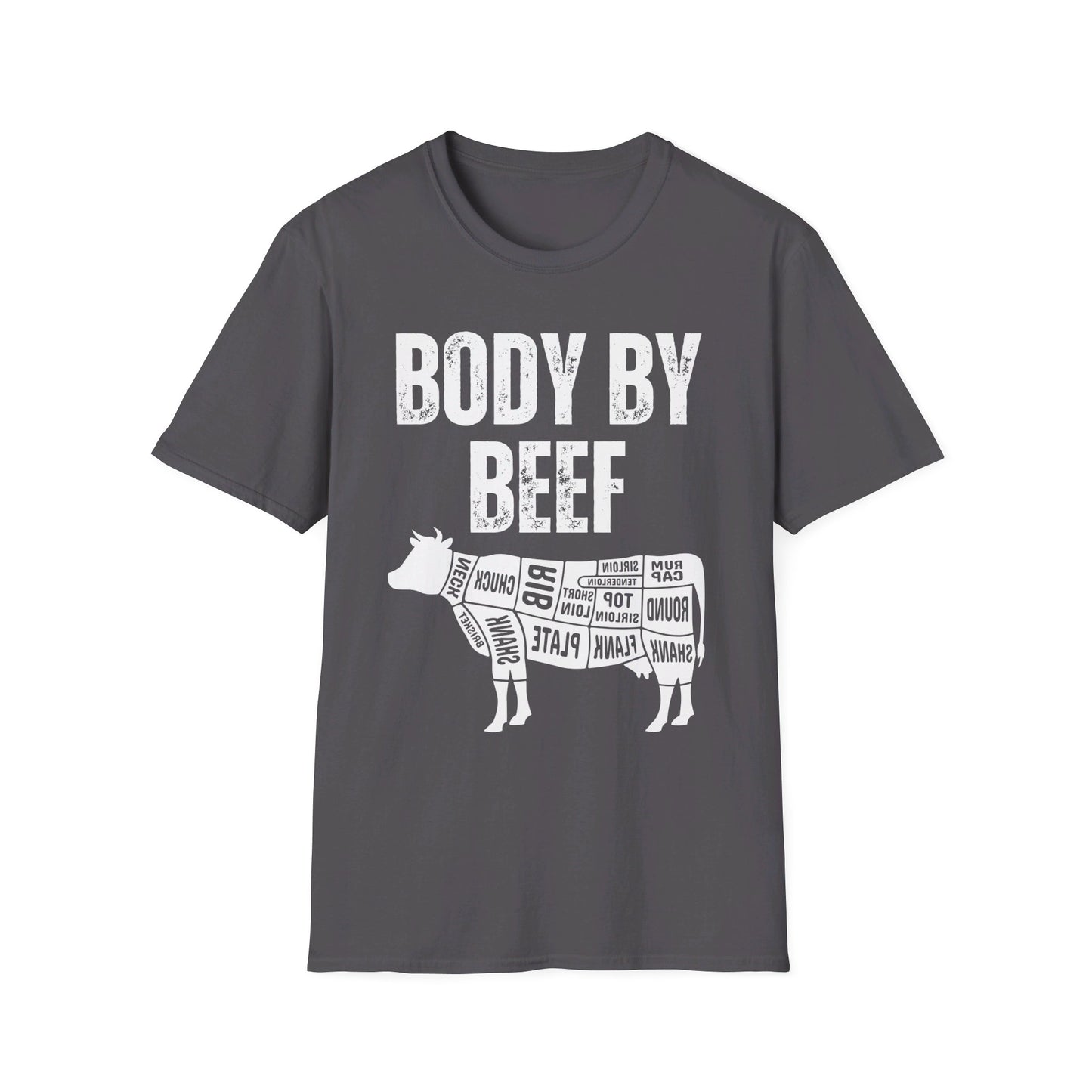 Carnivore Shirt BODY BY BEEF T Shirts Funny Meat Shirt for Carnivore Diet gift for Beef Lover T-shirt BBQ gift for Grilling T-shirts