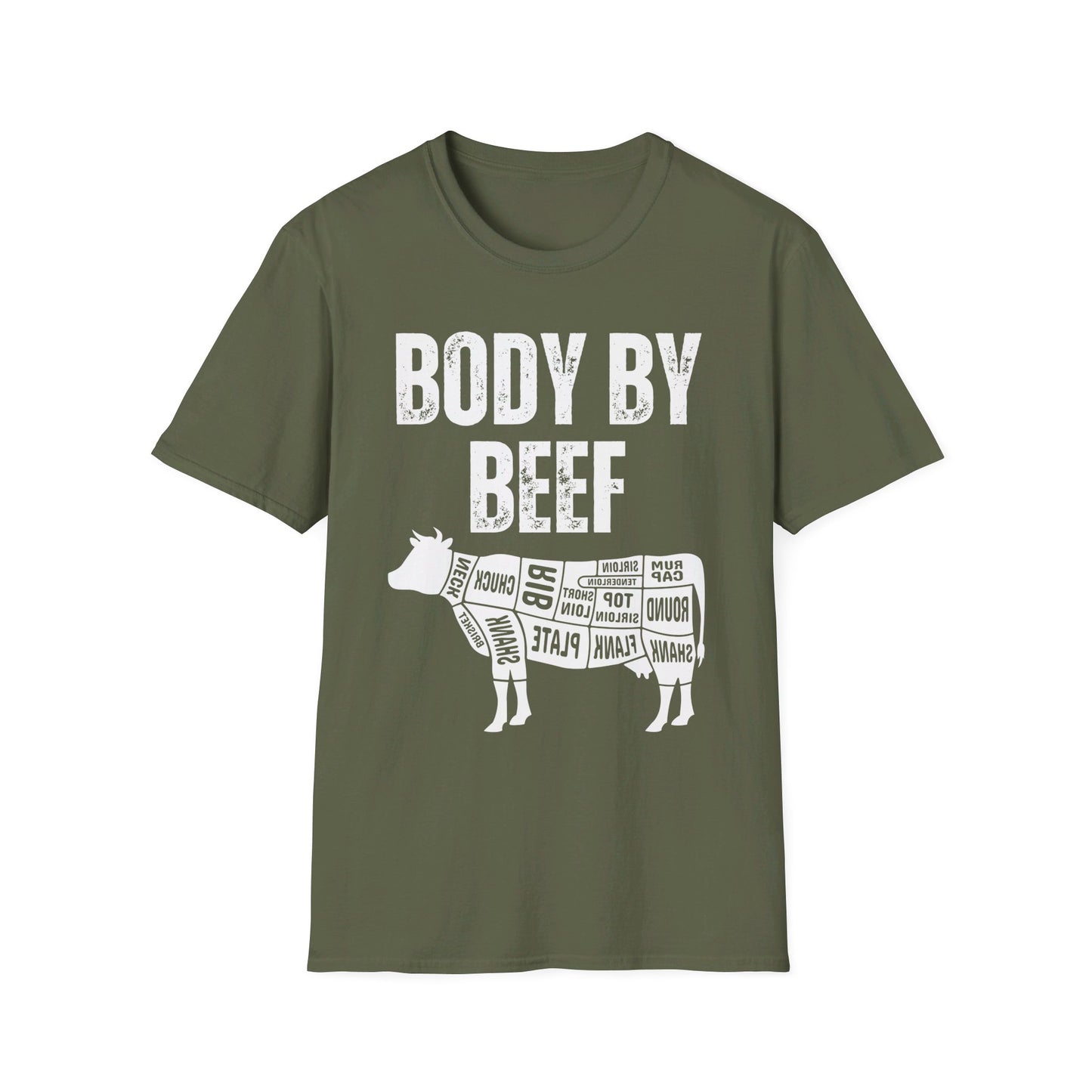 Carnivore Shirt BODY BY BEEF T Shirts Funny Meat Shirt for Carnivore Diet gift for Beef Lover T-shirt BBQ gift for Grilling T-shirts